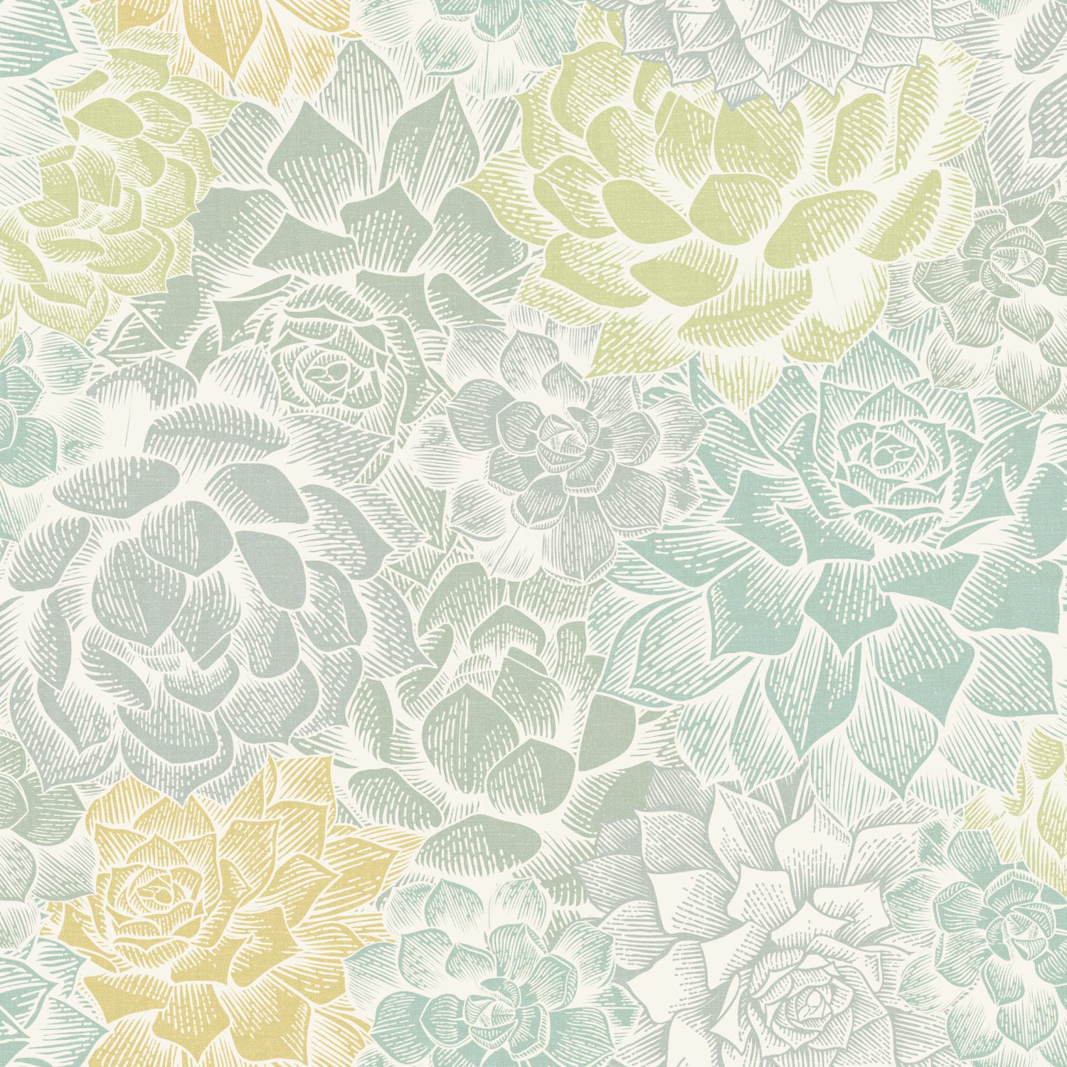 RoomMates Mr. Kate Succulent Plant Peel & Stick Wallpaper