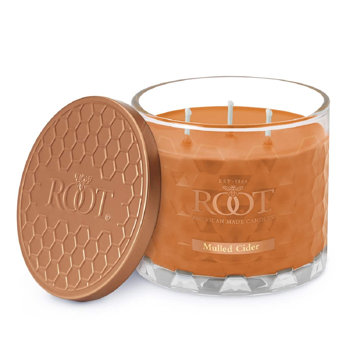 Root Candles Signature 3-Wick Honeycomb Beeswax Blend Jar Candle in Mulled Cider | 12 fl oz | Michaels®