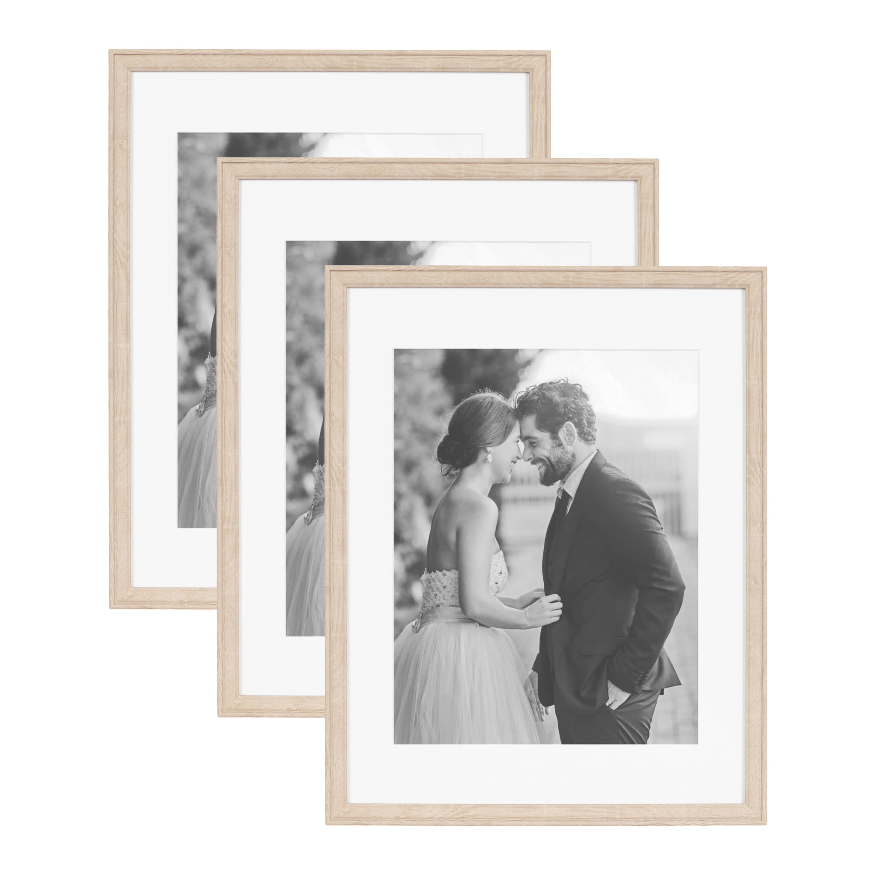 Kate and Laurel 14" x 18" Adlynn Photo Frame with 11" x 14" Mat