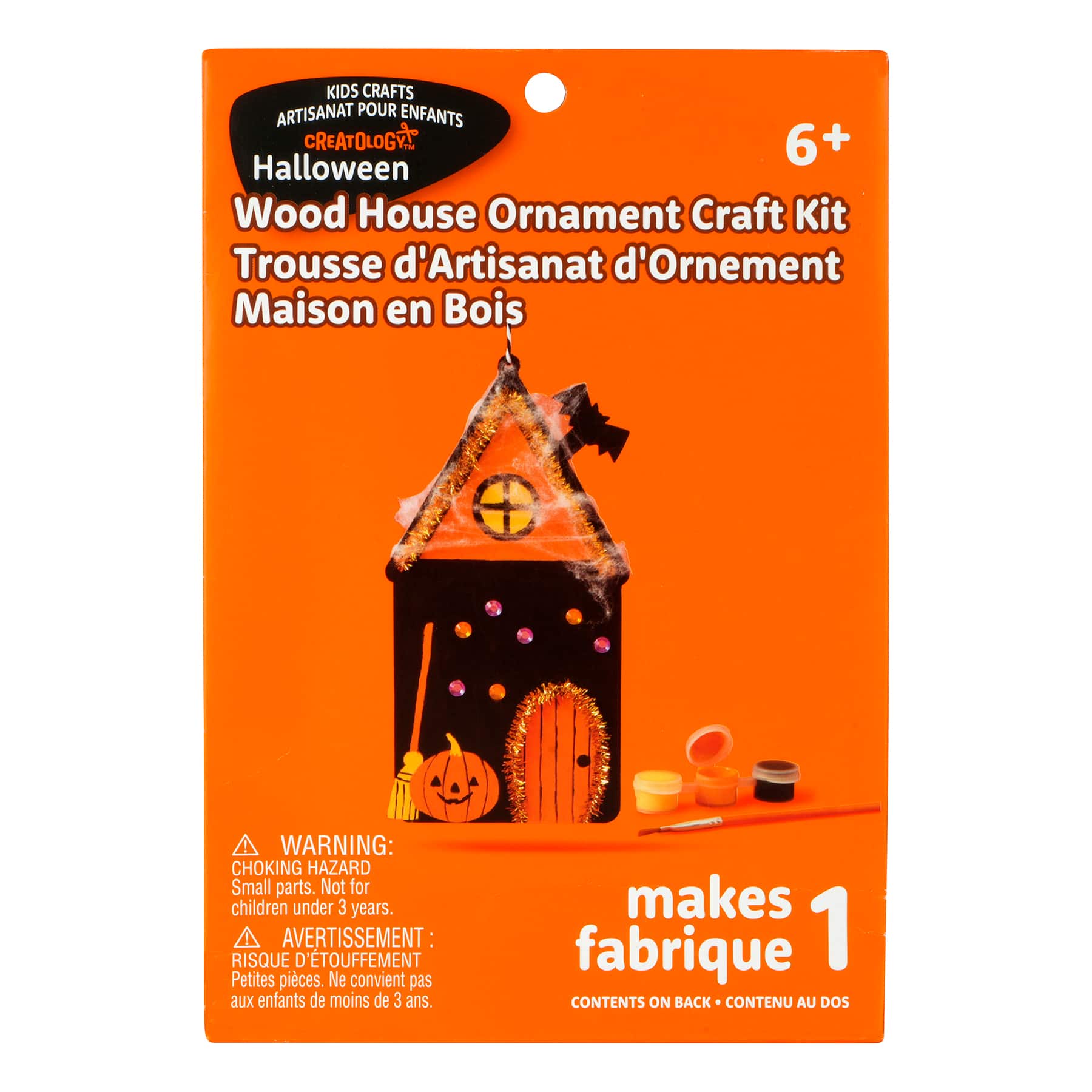 Halloween Wood House Ornament Craft Kit by Creatology™