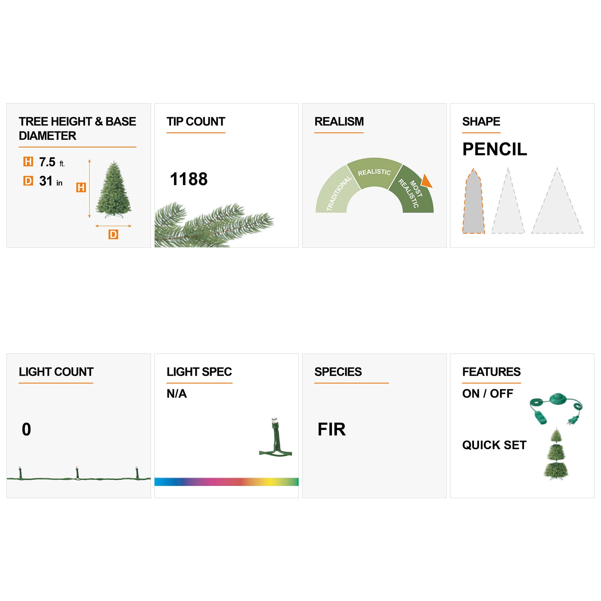 7.5ft. Unlit Black Tinsel Artificial Christmas Tree