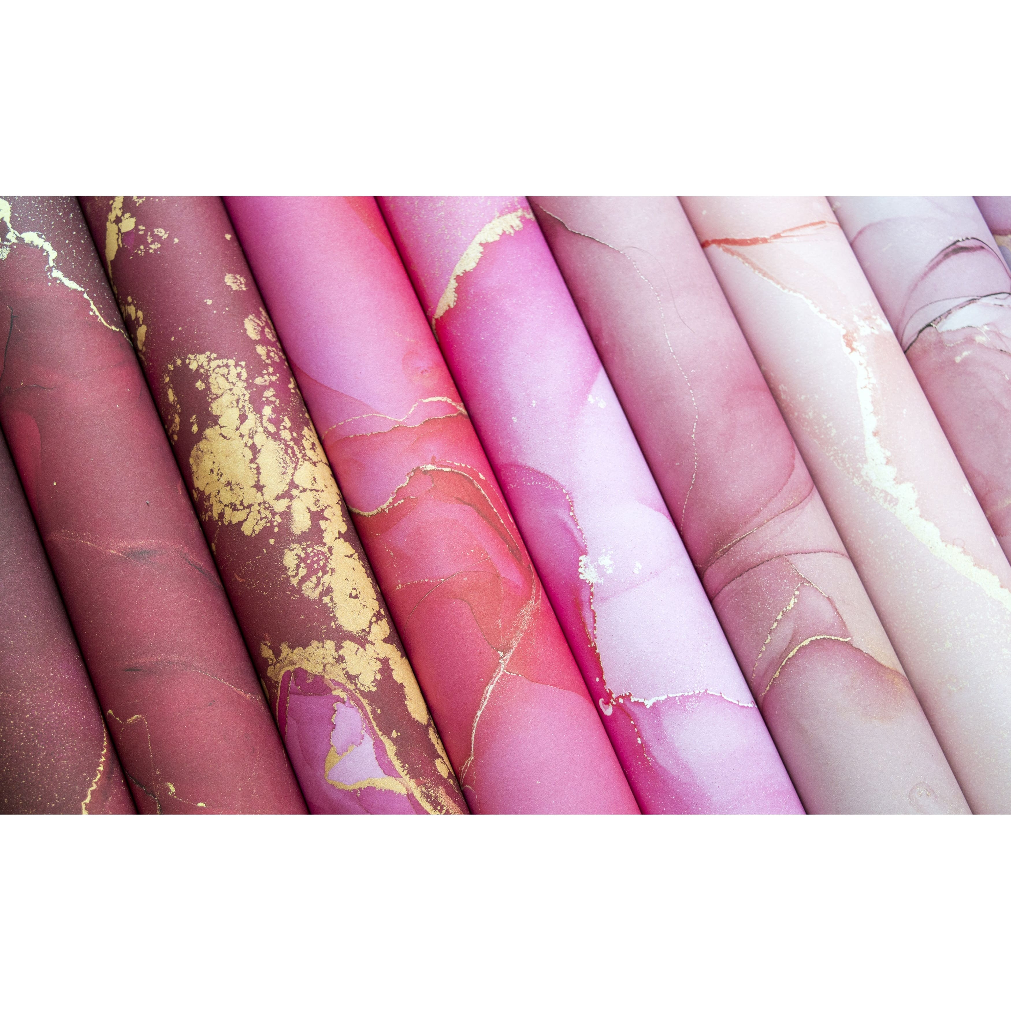 Craft Consortium Double-Sided Paper Pad 12" x 12" 30 ct. Ink Drops - Rose, 20 Designs