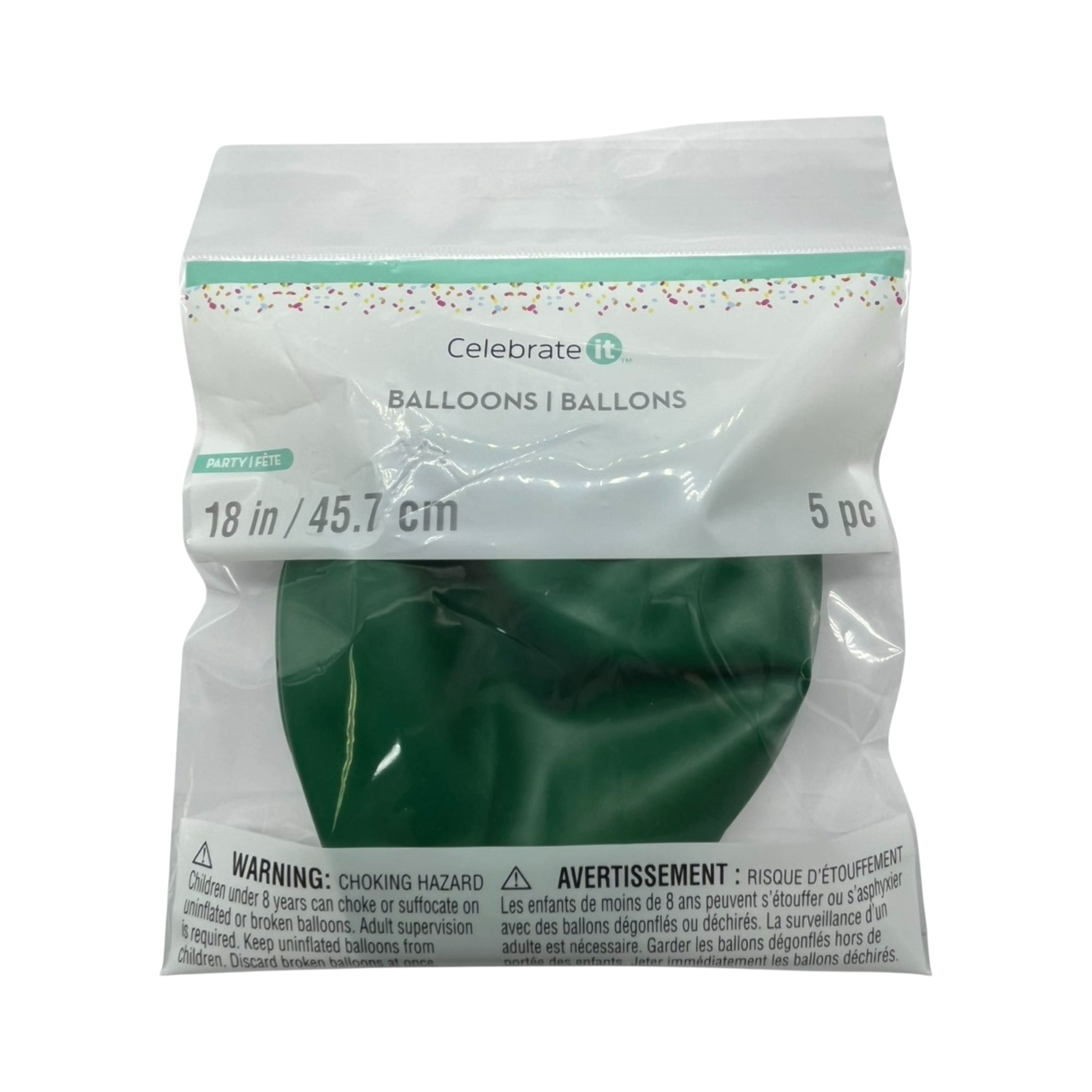 24 Packs: 5 ct. (120 total) 18" Solid Latex Balloons by Celebrate It™