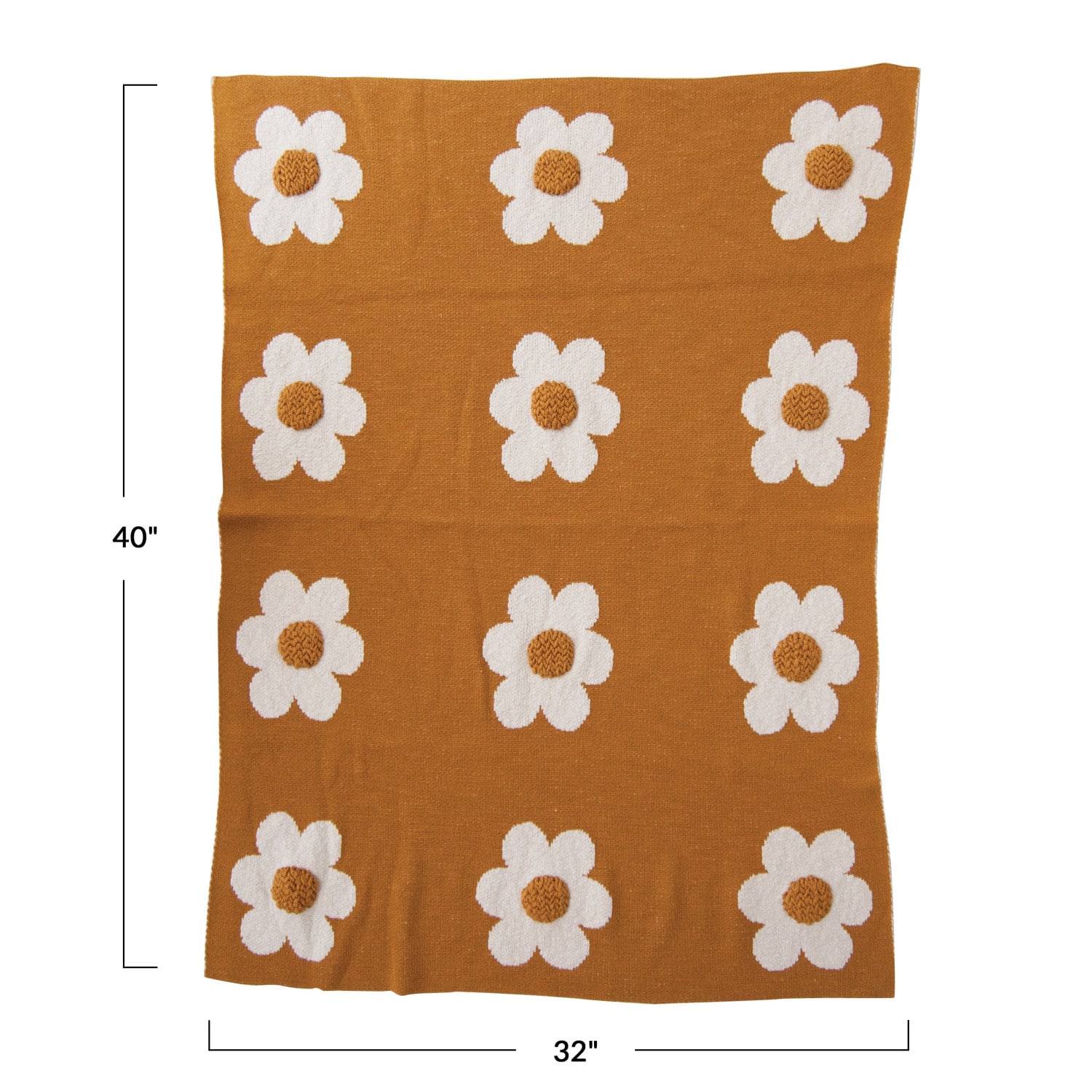 Hello Honey® Flower Prints Cotton Knit Baby Blanket