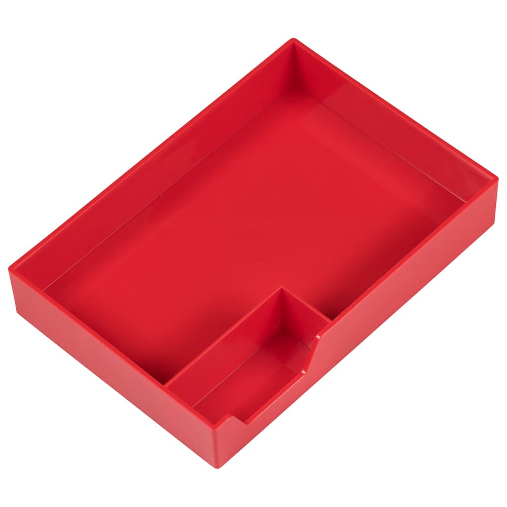JAM Paper Red Stackable Office Desk Supply & Paper Organizer Set