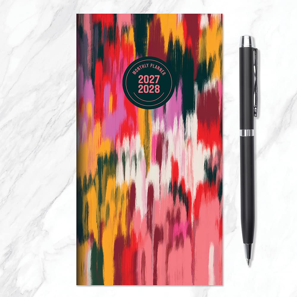 2027-2028 Paint Streak Small Monthly Pocket Planner