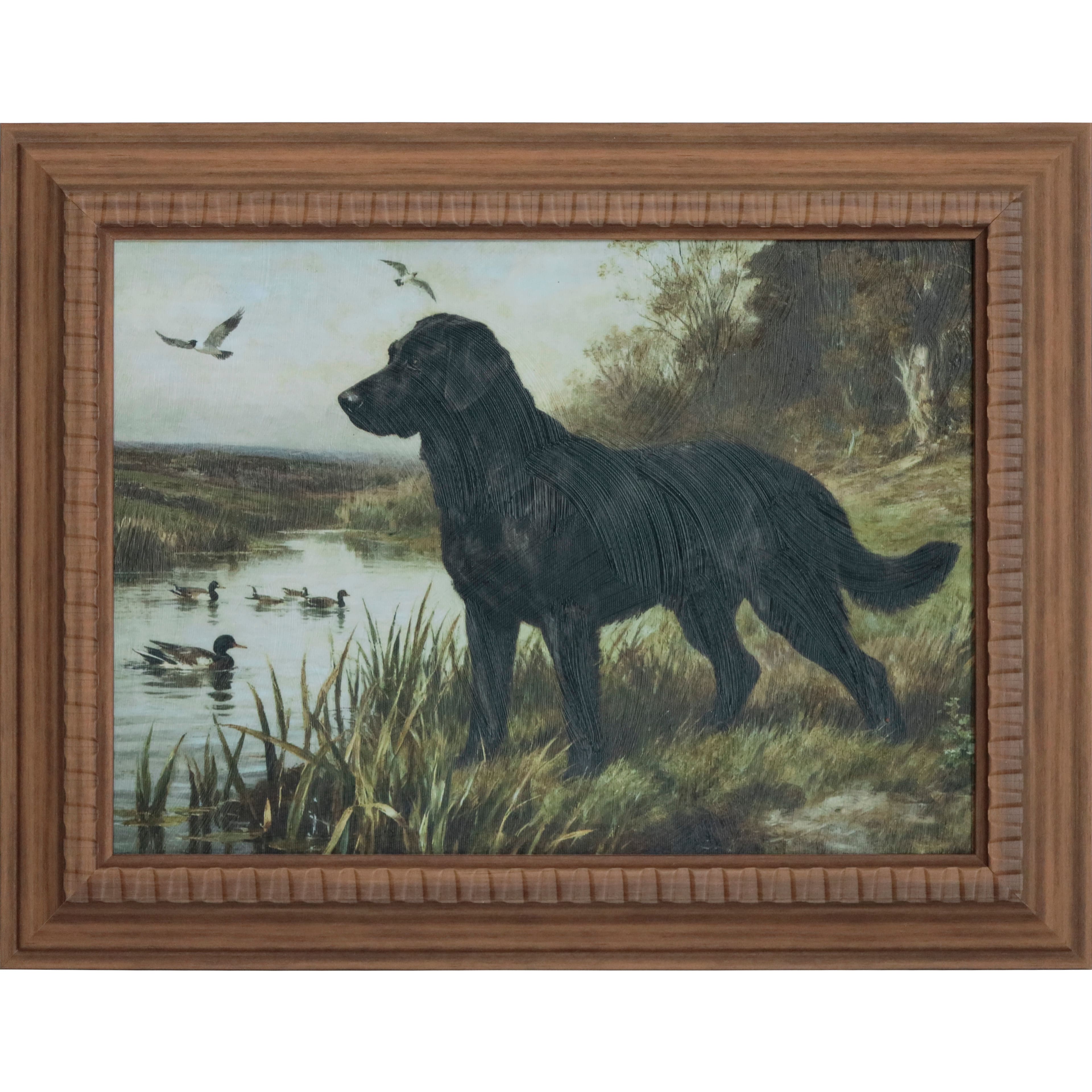 Framed Black Lab Wall Décor by Ashland®