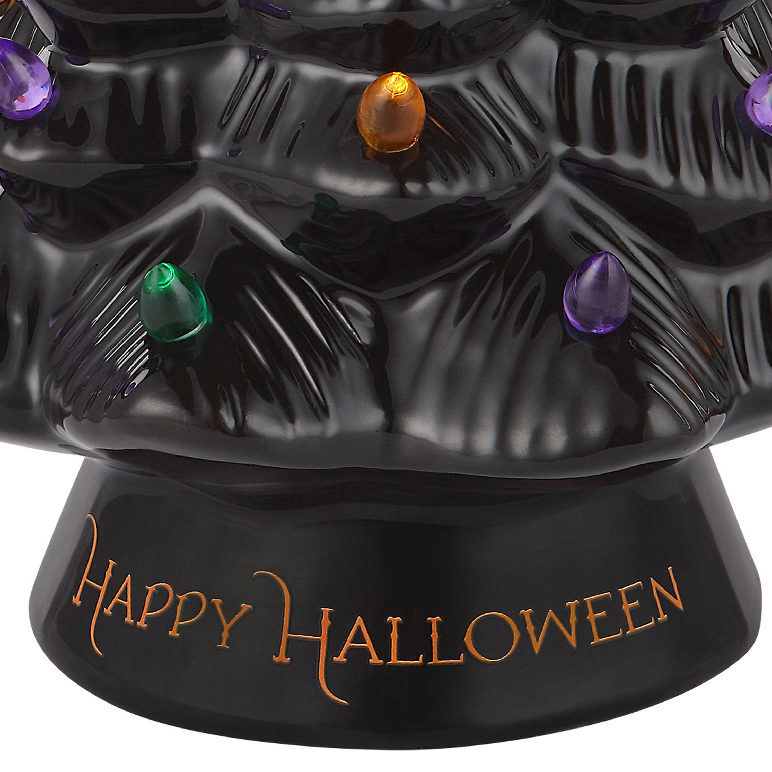 Mr. Halloween 11.6" Black Battery Operated Ceramic Tree
