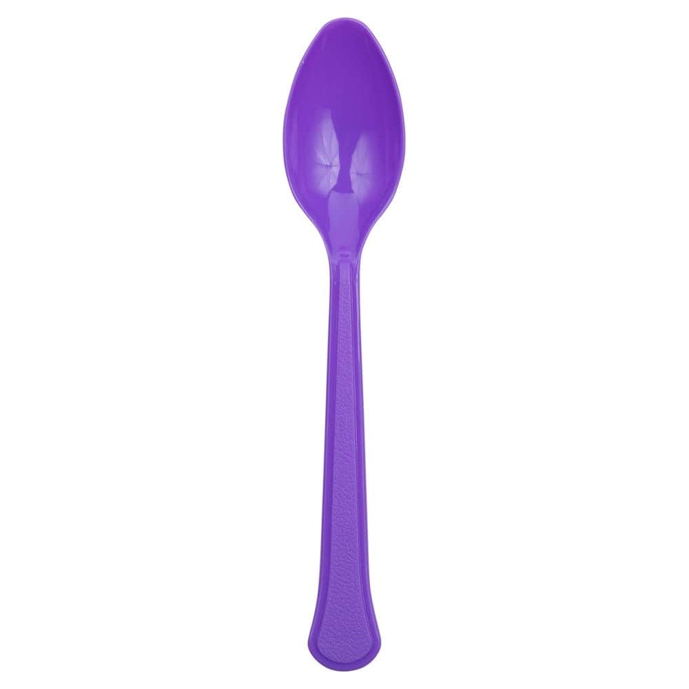 JAM Paper Premium Disposable Plastic Spoons, 48ct.