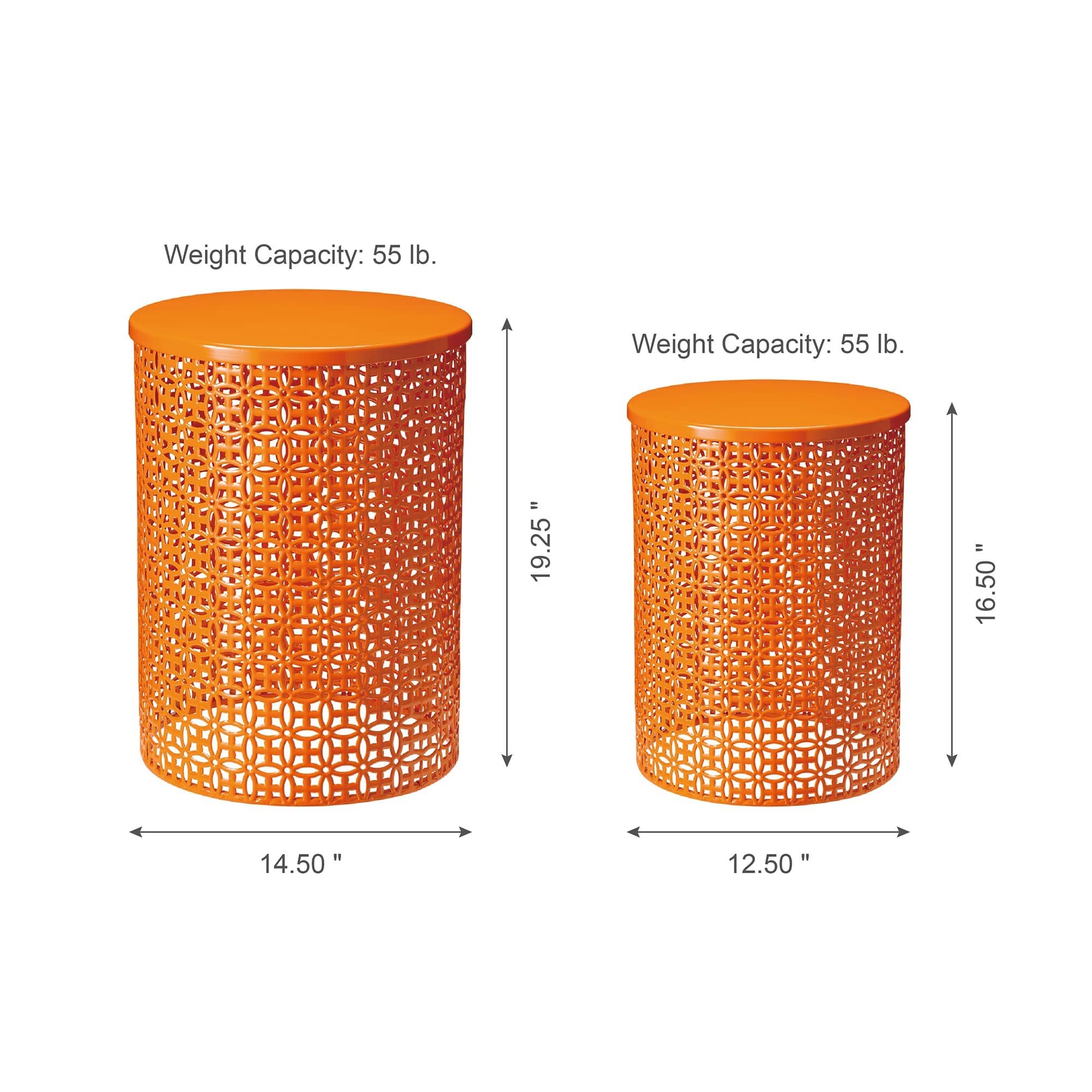 Glitzhome® Multi-Functional Metal Accent Table Set