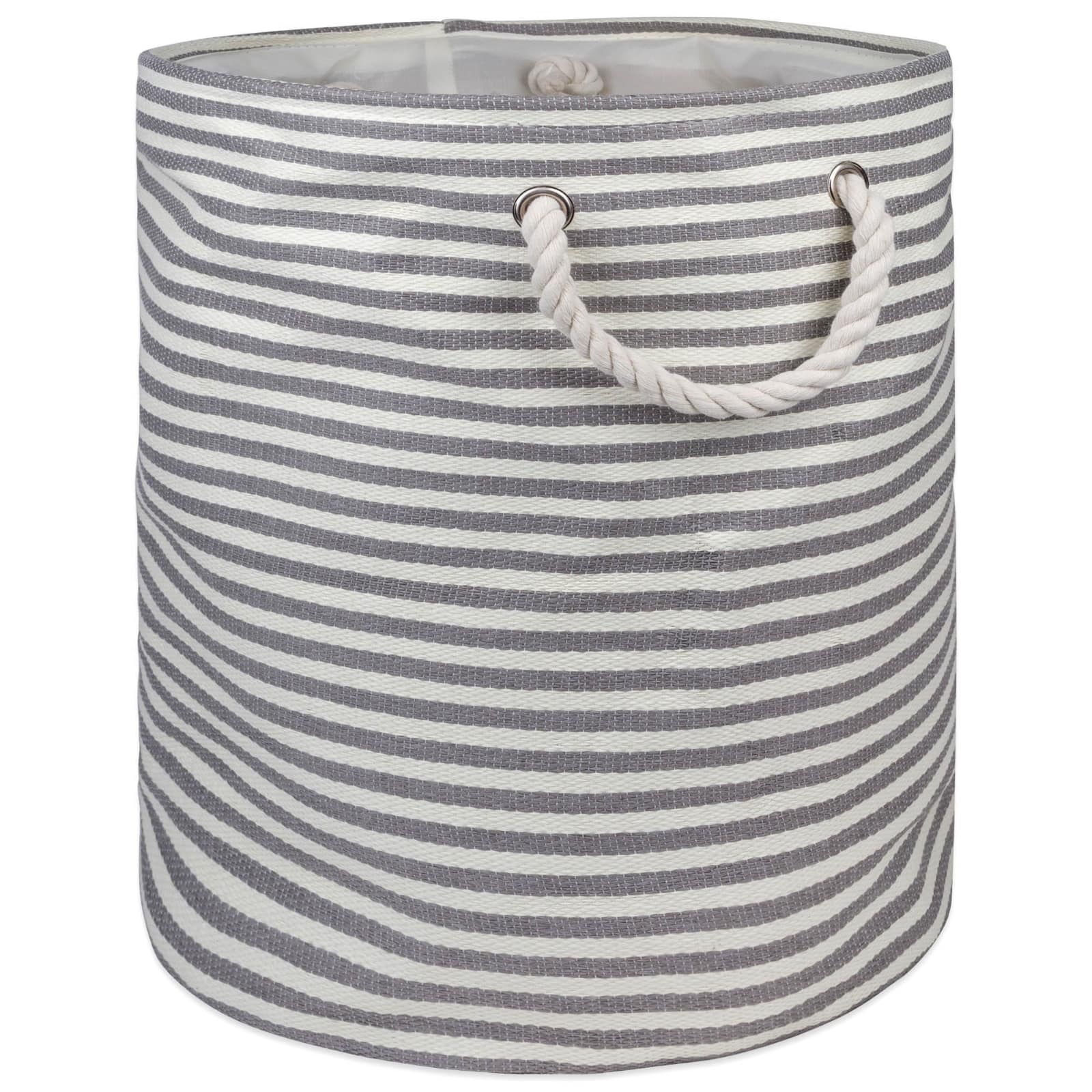 DII® 20" Pinstripe Woven Paper Storage Bin
