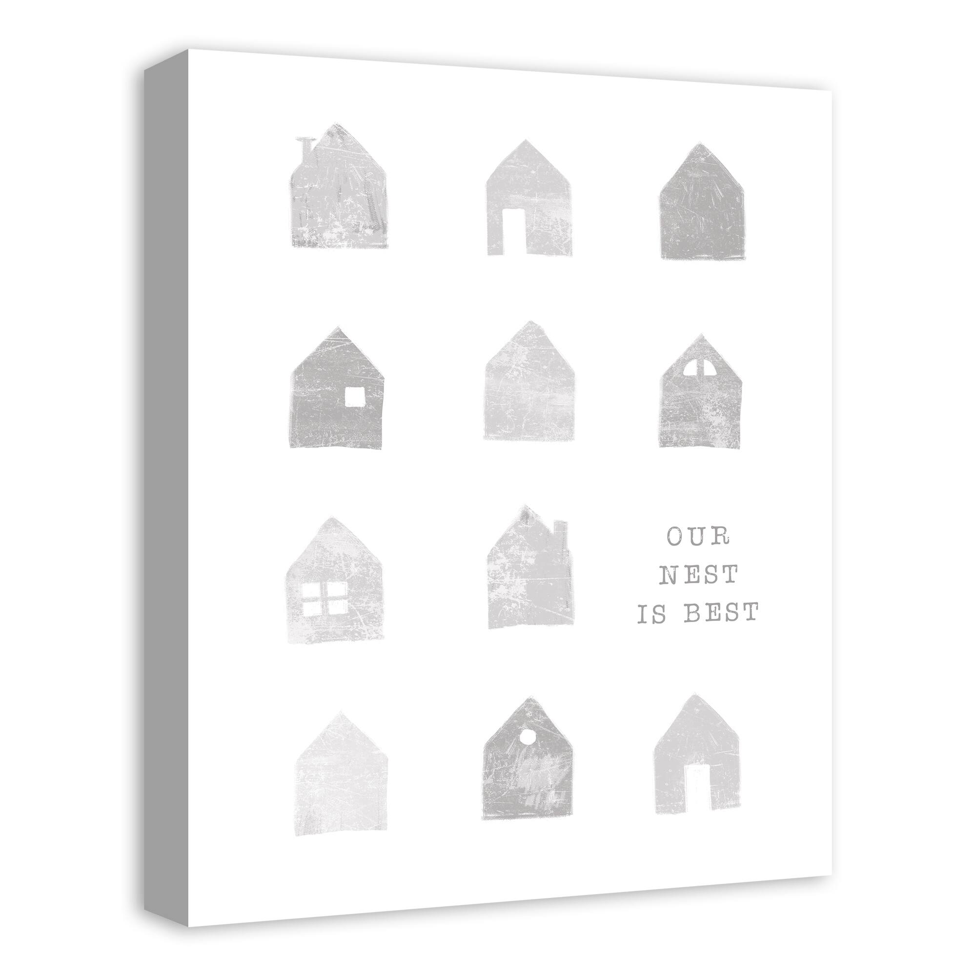 Our Nest Is Best 16" x 20" Canvas Wall Art