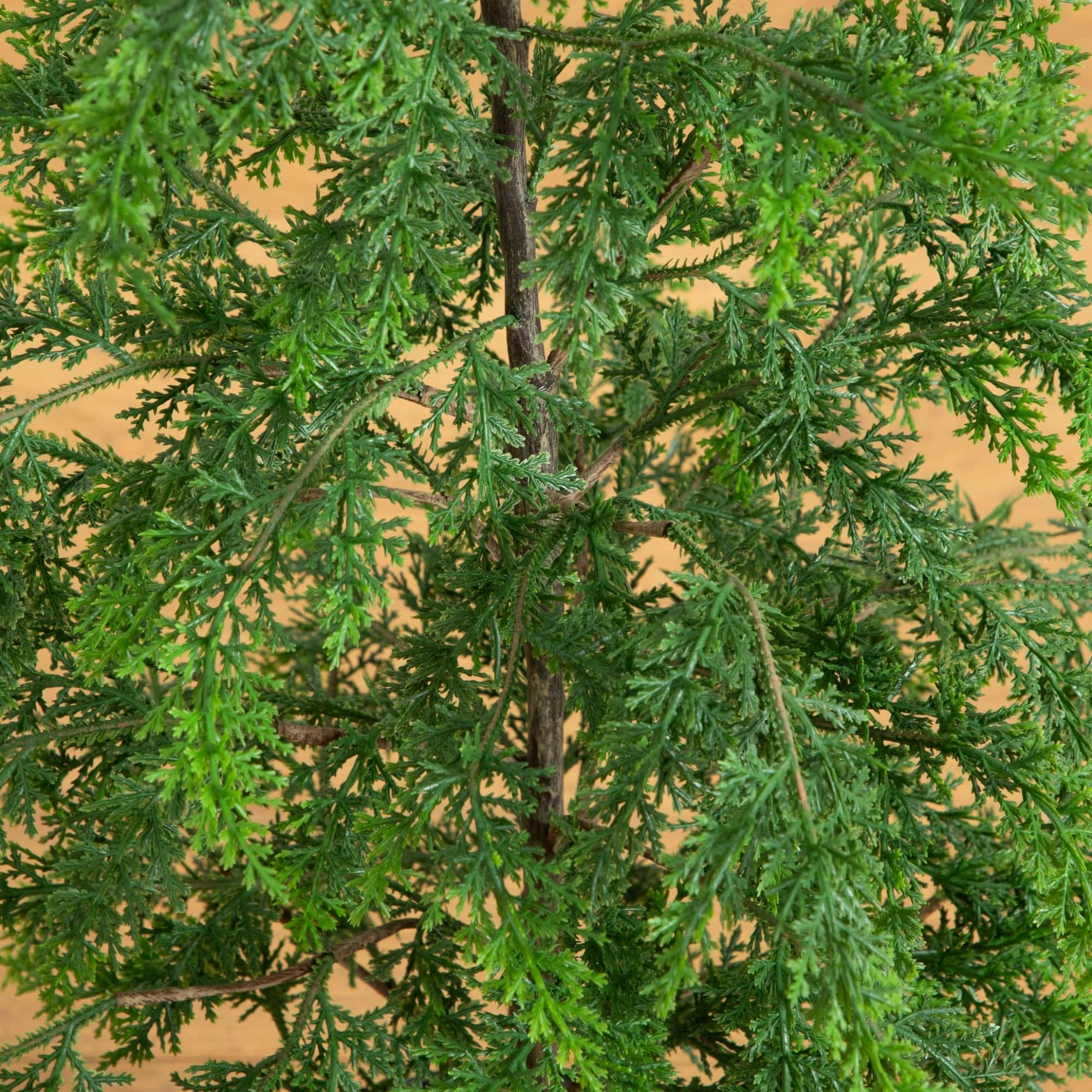 Nearly Natural 33" Unlit Artificial Real Touch Drooping Cedar Christmas Tree