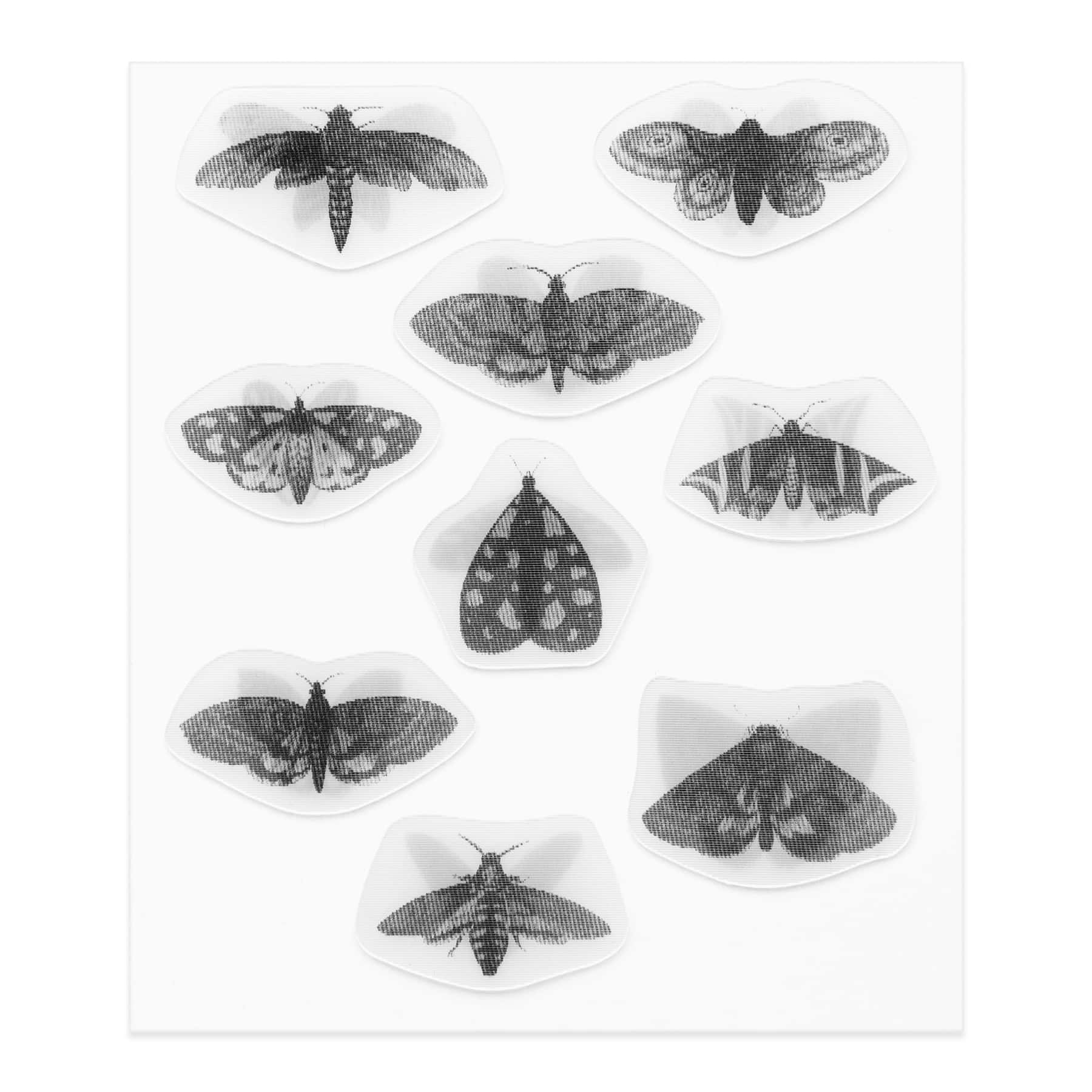 Black & White Moth Lenticular Stickers by Recollections™