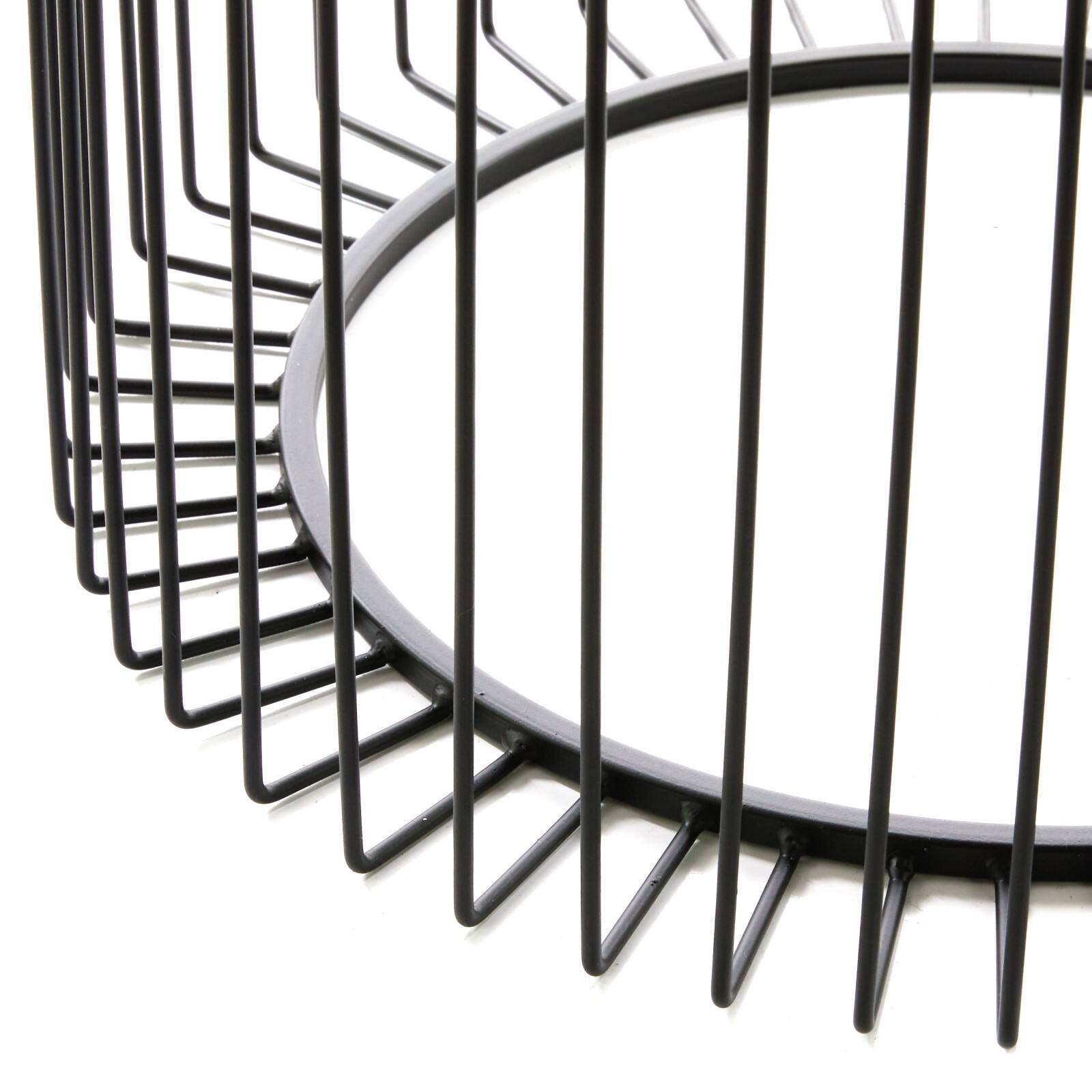 20" Black Contemporary Metal Accent Table
