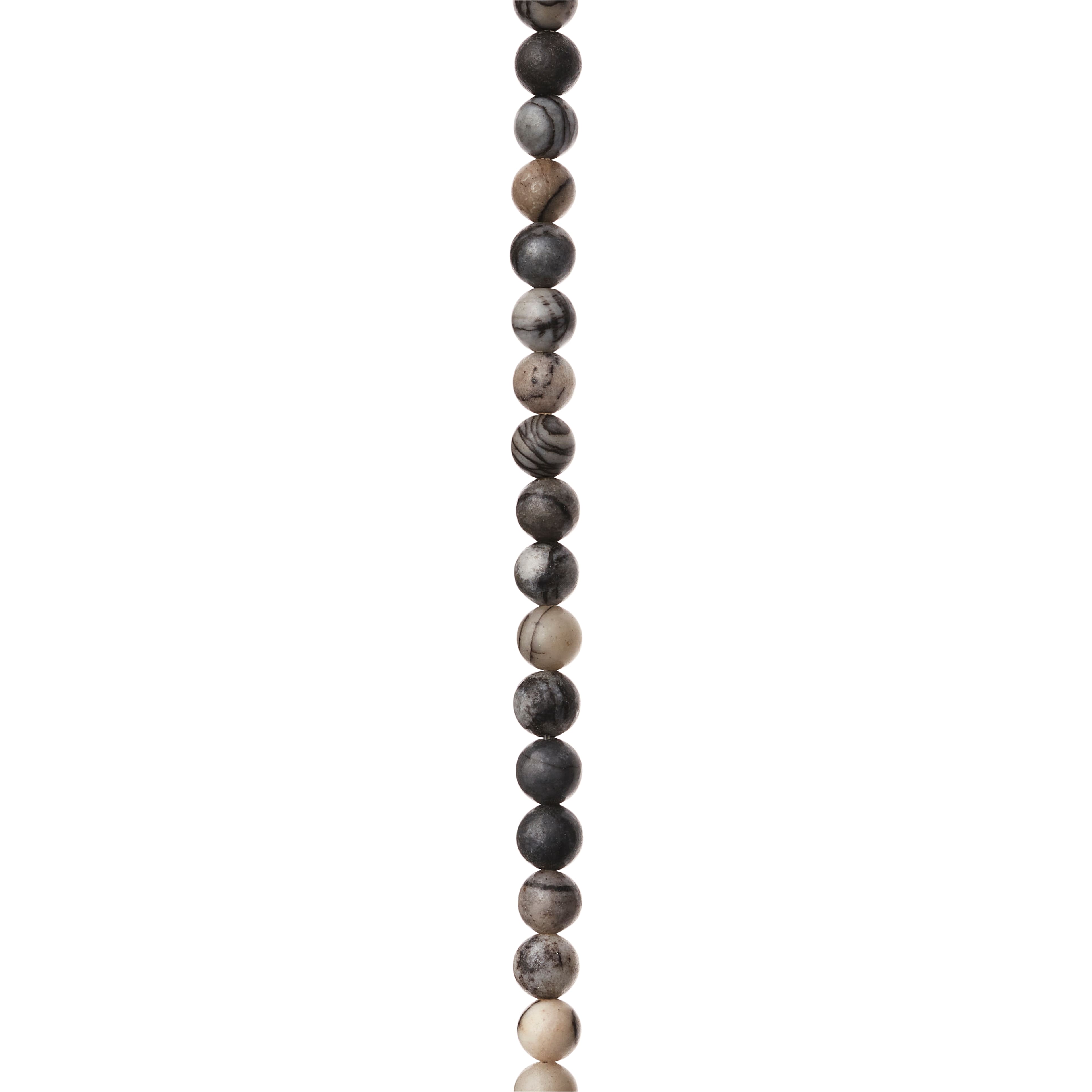 12 Pack: Black Network Stone Rondelle Beads, 4mm by Bead Landing®