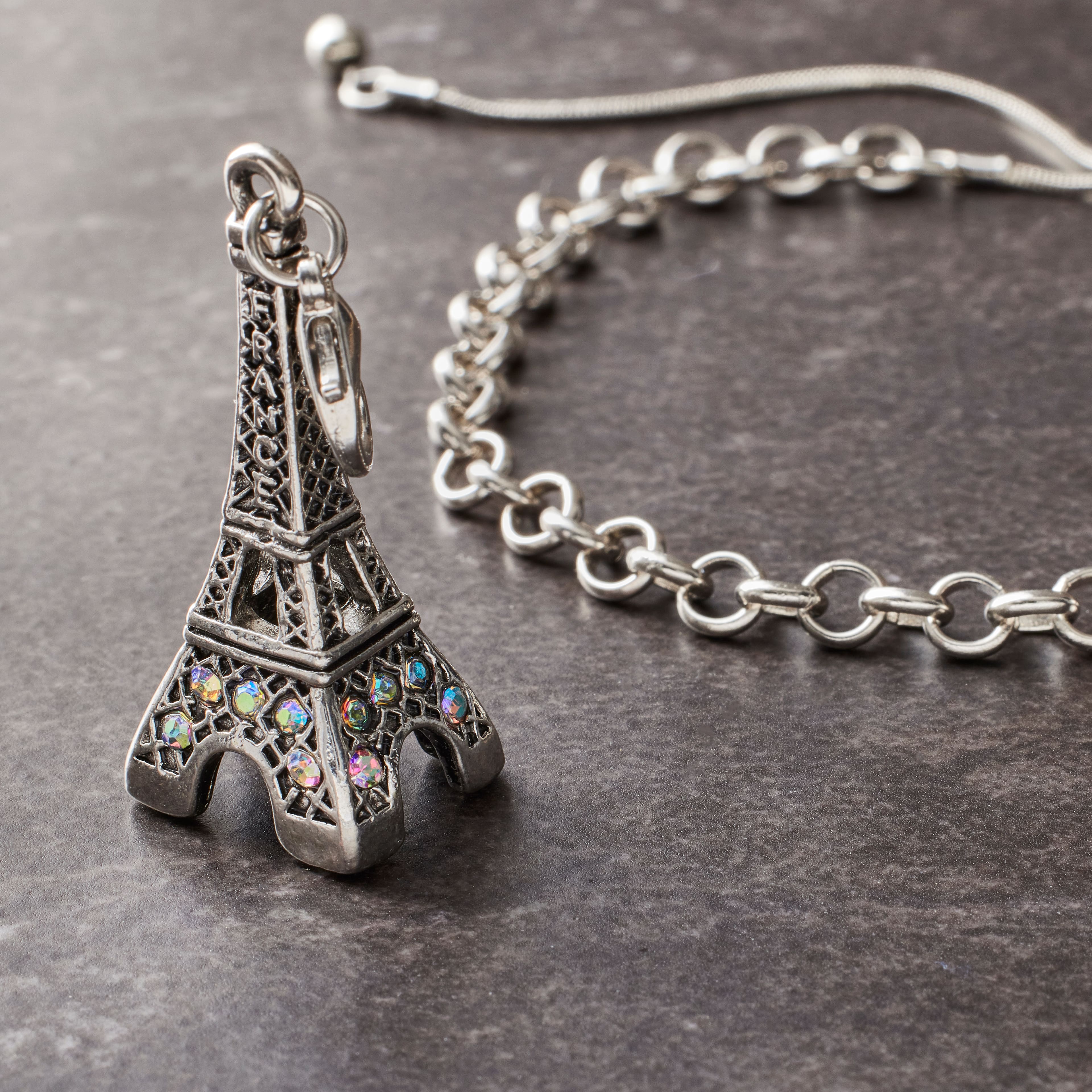 12 Pack: Silver Paris Charm by Bead Landing™