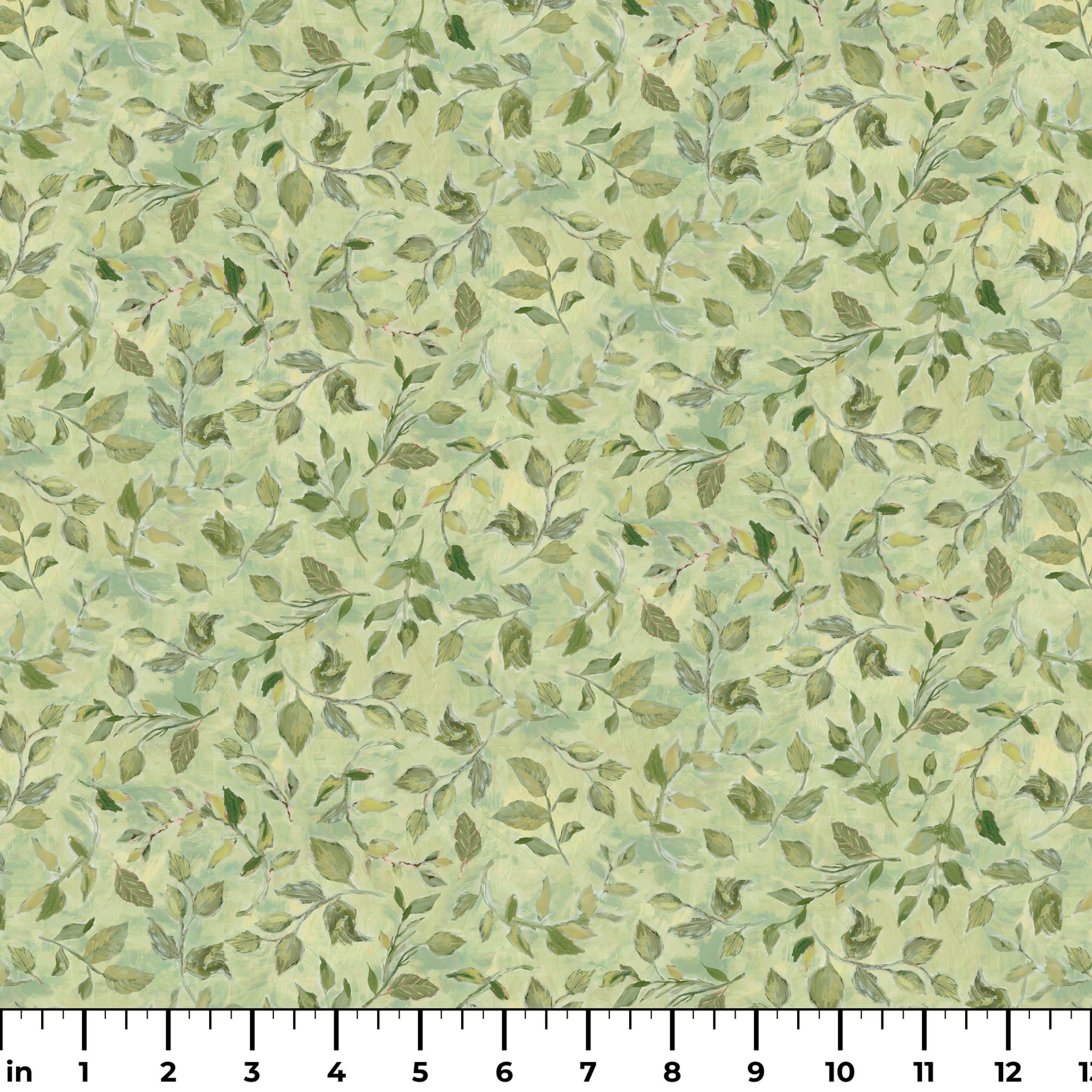 Susan Winget Hydrangea Leaves Cotton Fabric