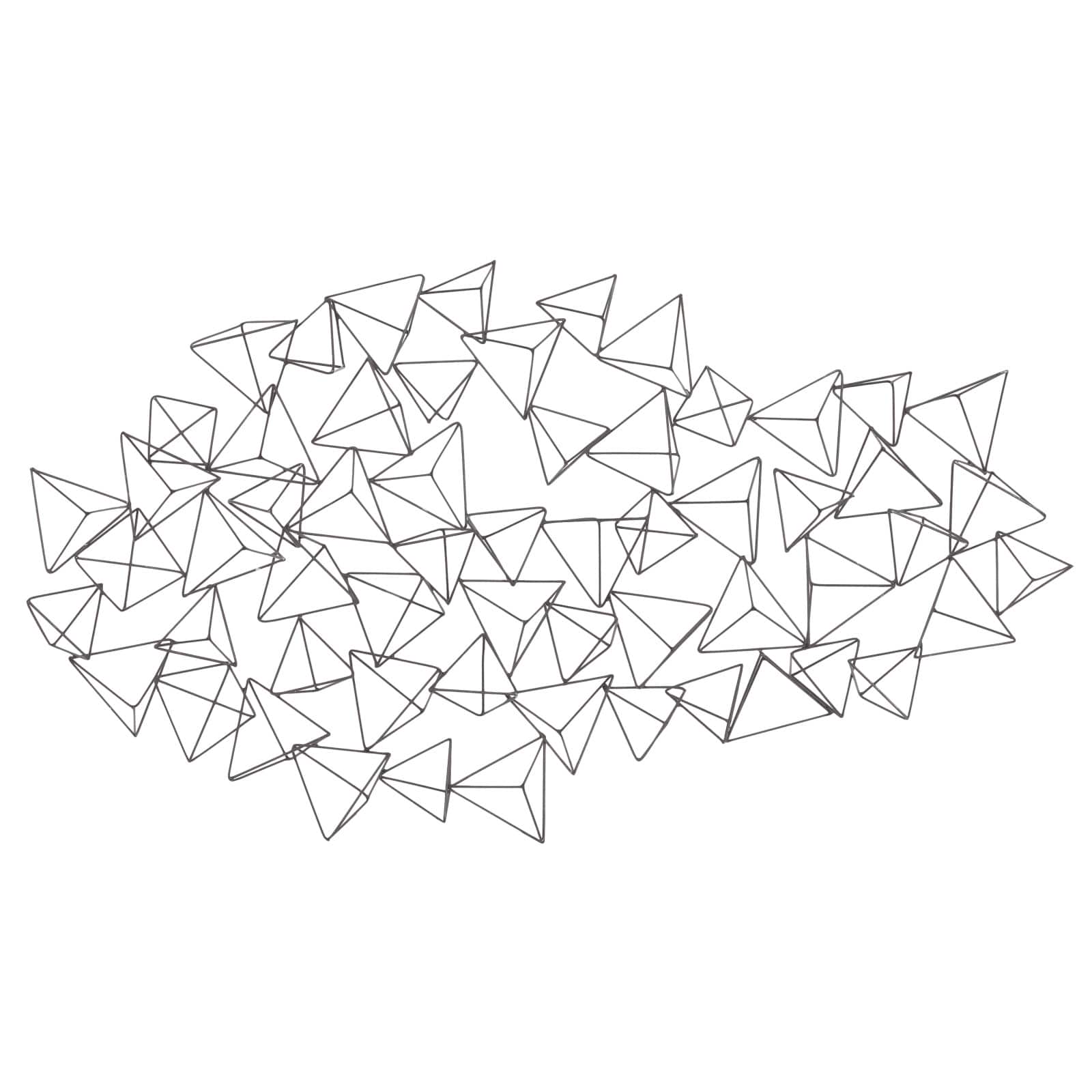 Black Geometric Modern Metal Wall Décor