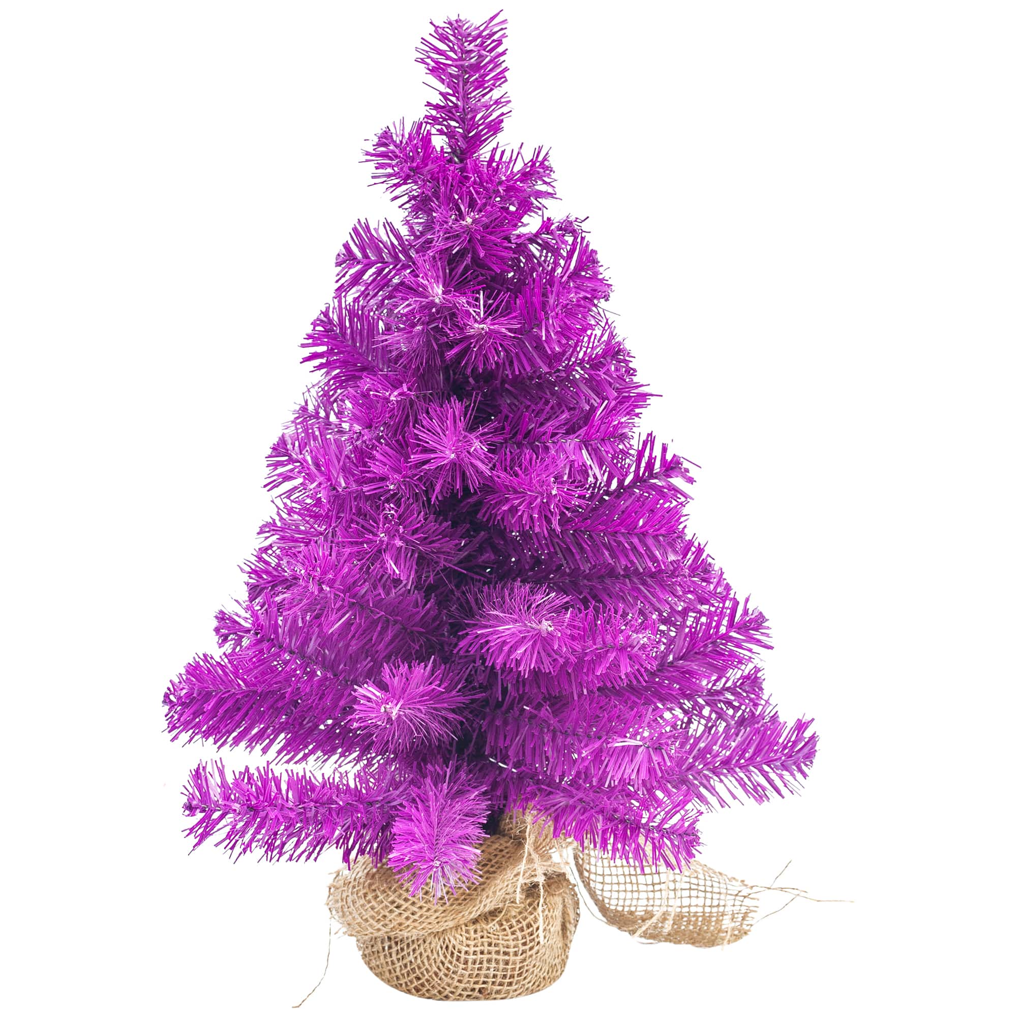 Northlight 18" Artificial Pine Christmas Tree in Natural Jute Base