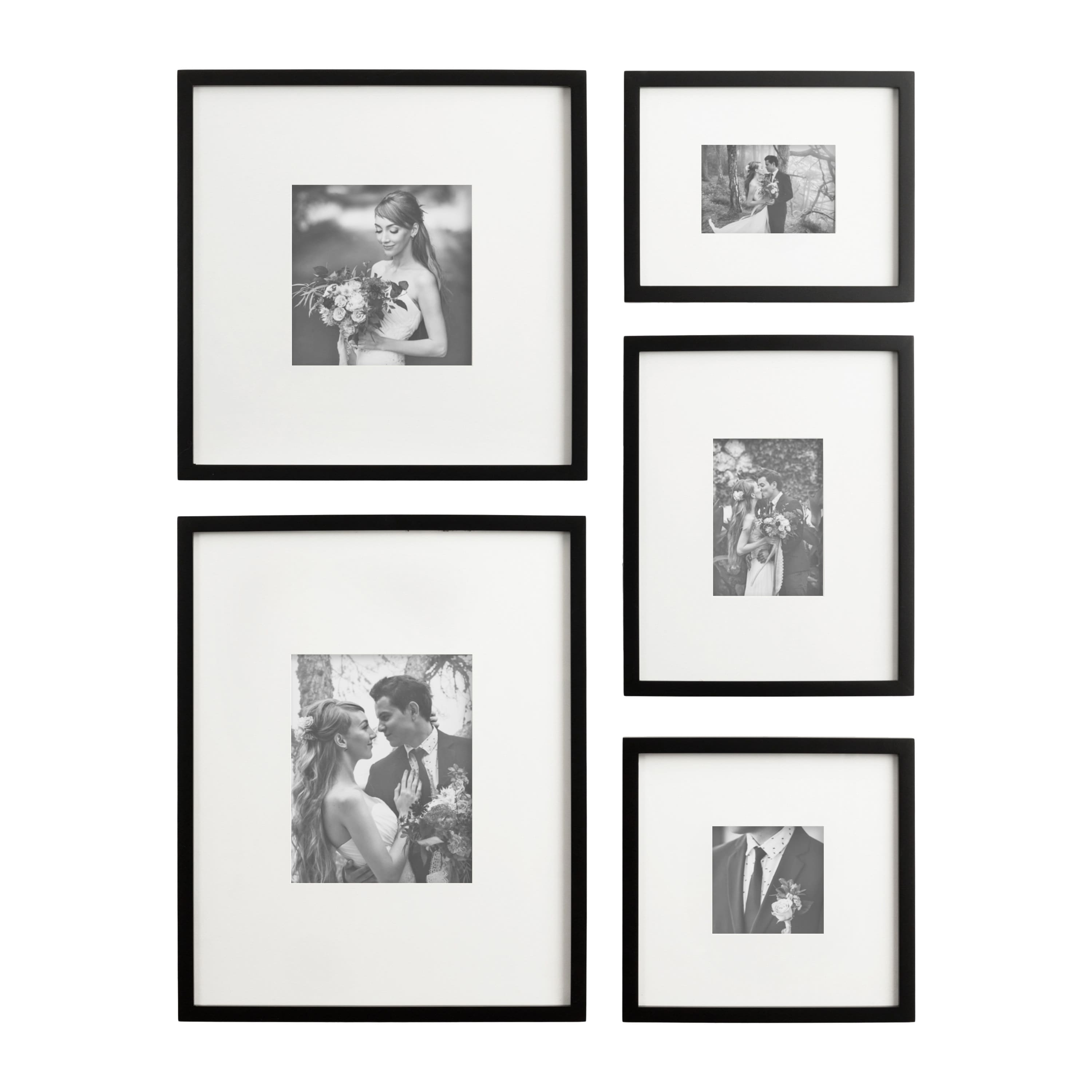Kate and Laurel Gallery MDF Wall Matted Frame Set