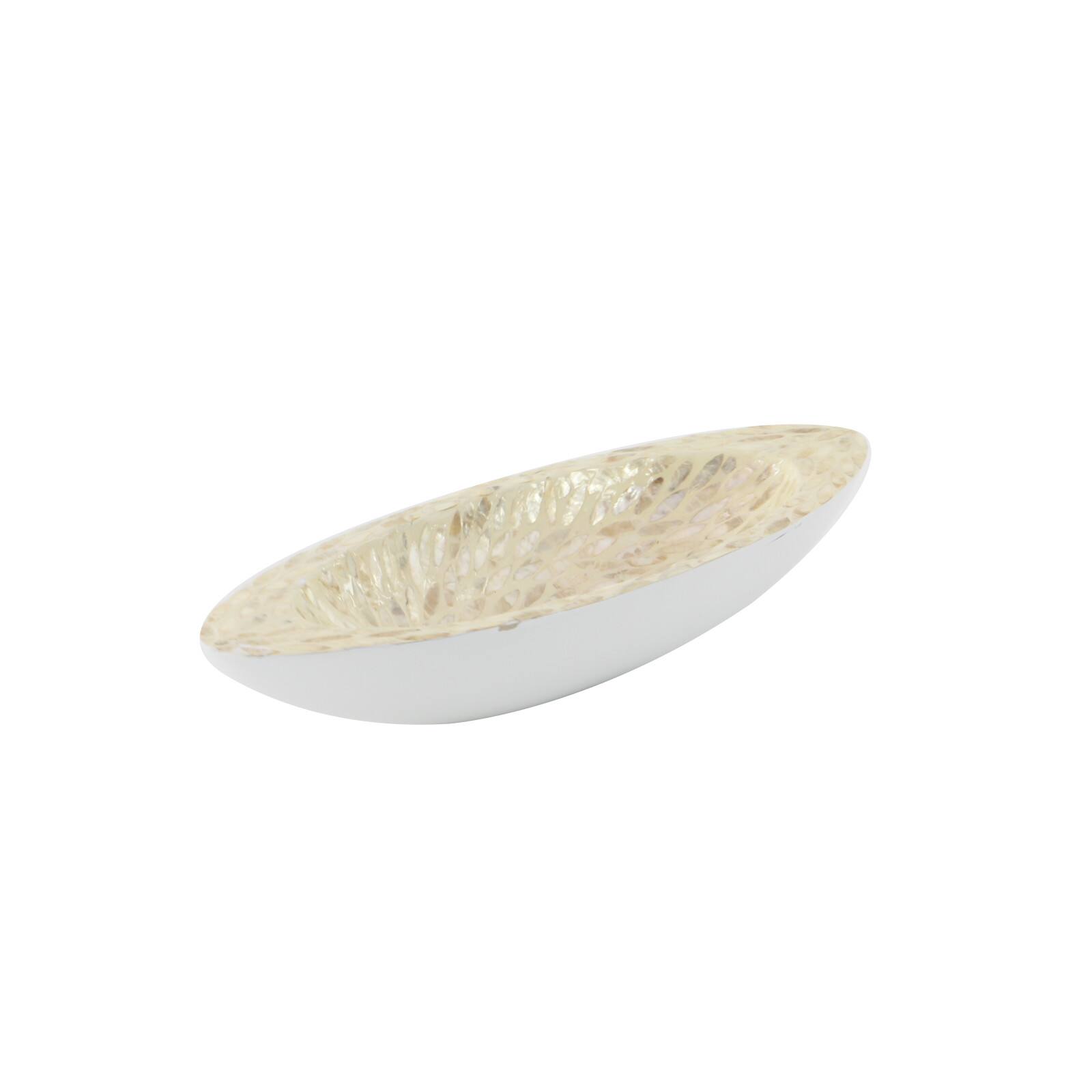 White Mother of Pearl Coastal Tray