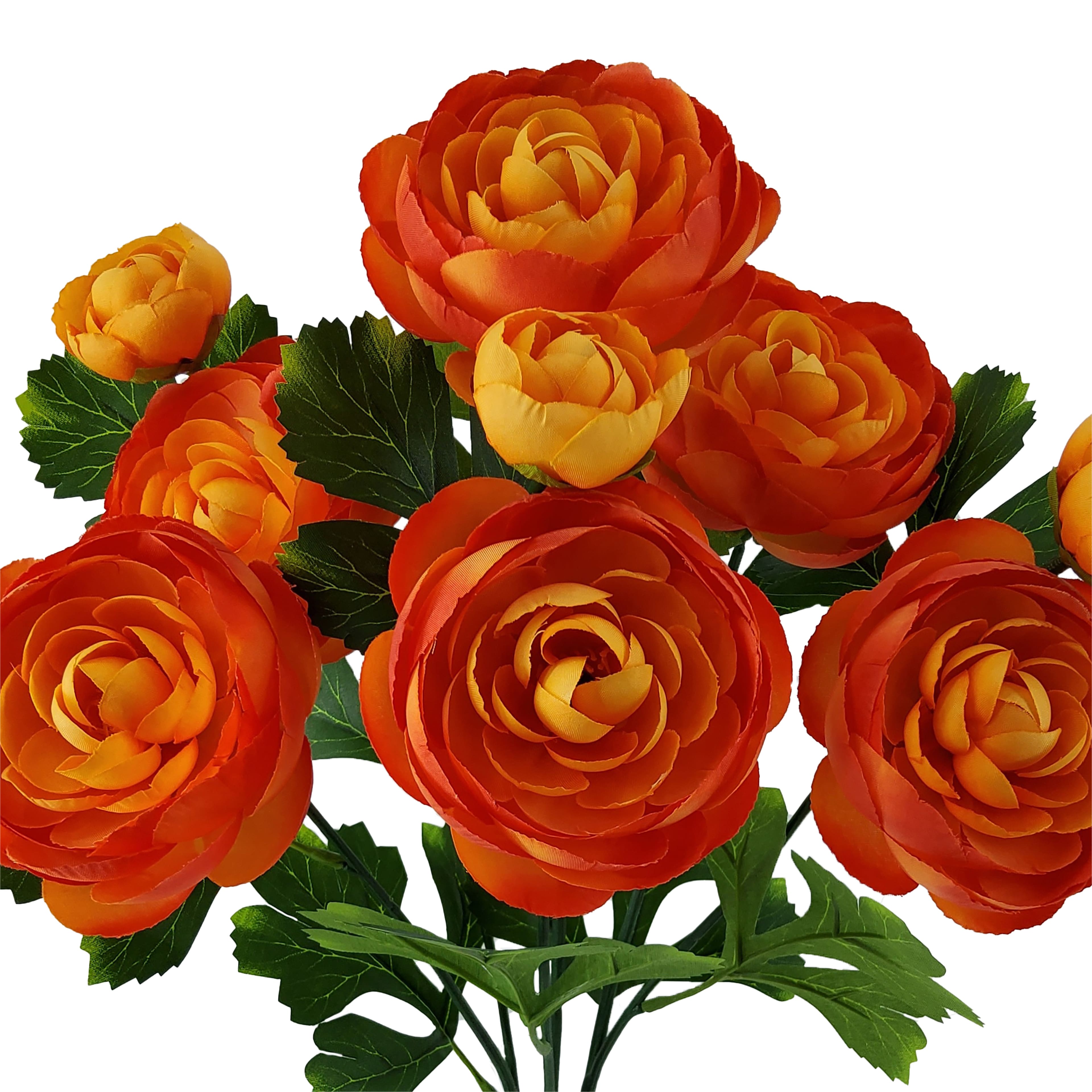 18" Orange Ranunculus Bush by Ashland®