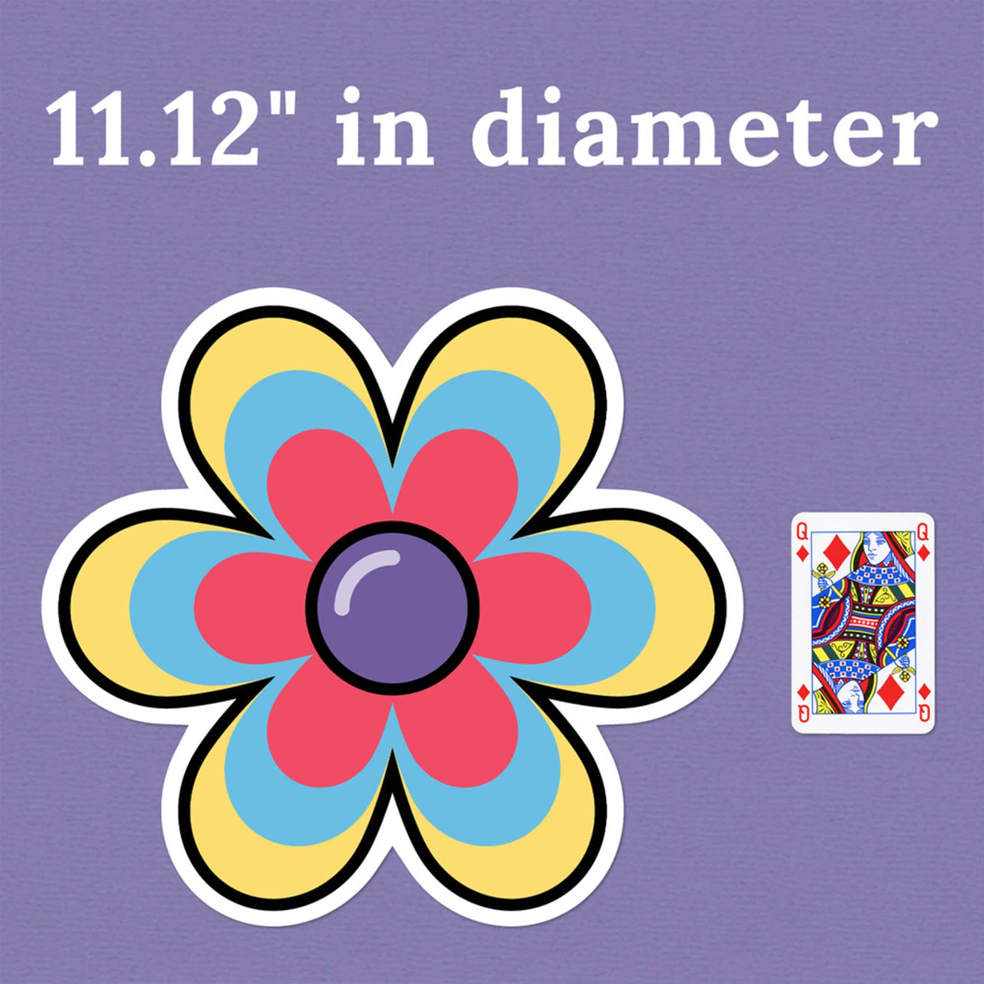 Carson Dellosa® Education Happily Ever Elementary Retro Remix Jumbo Flowers Cutouts, 6 Packs of 12