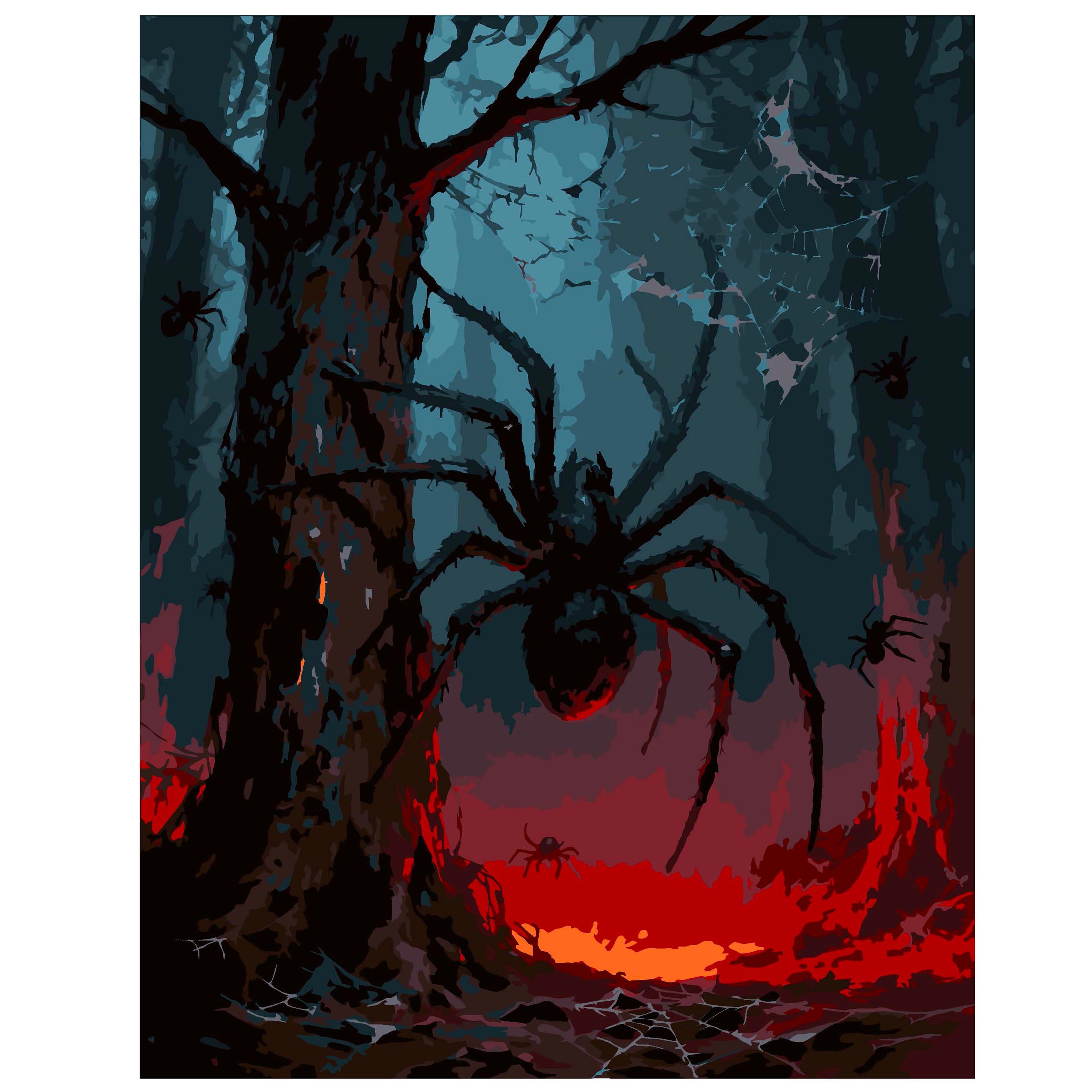 11" x 14" Giant Spider Paint-by-Number Kit by Artist's Loft®