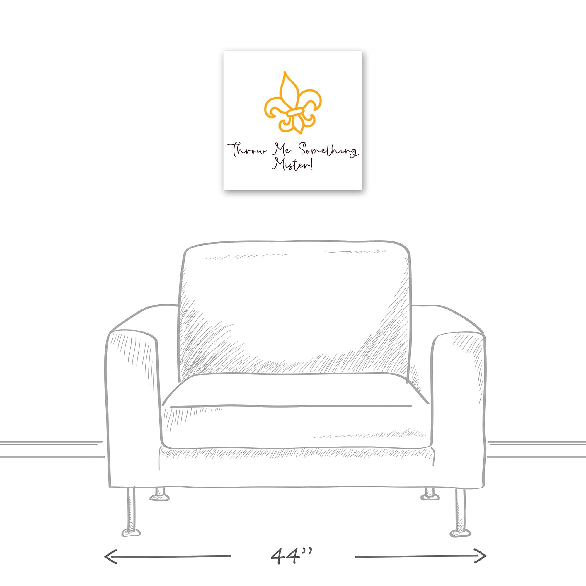 Throw Me Something Canvas Wall Art