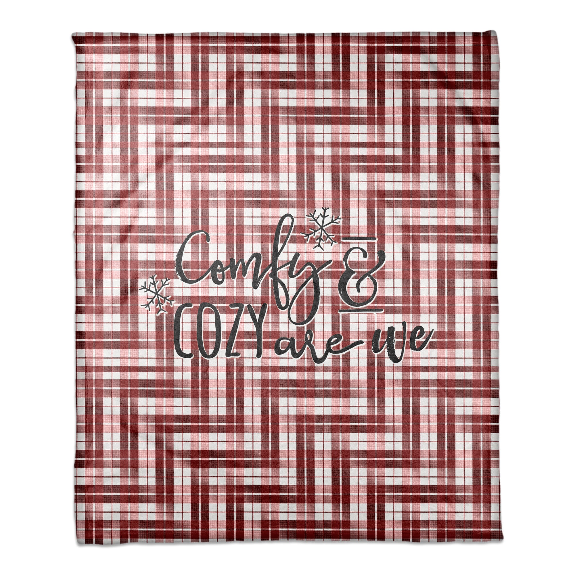 Designs Direct Comfy & Cozy Are We 50x60 Throw Blanket