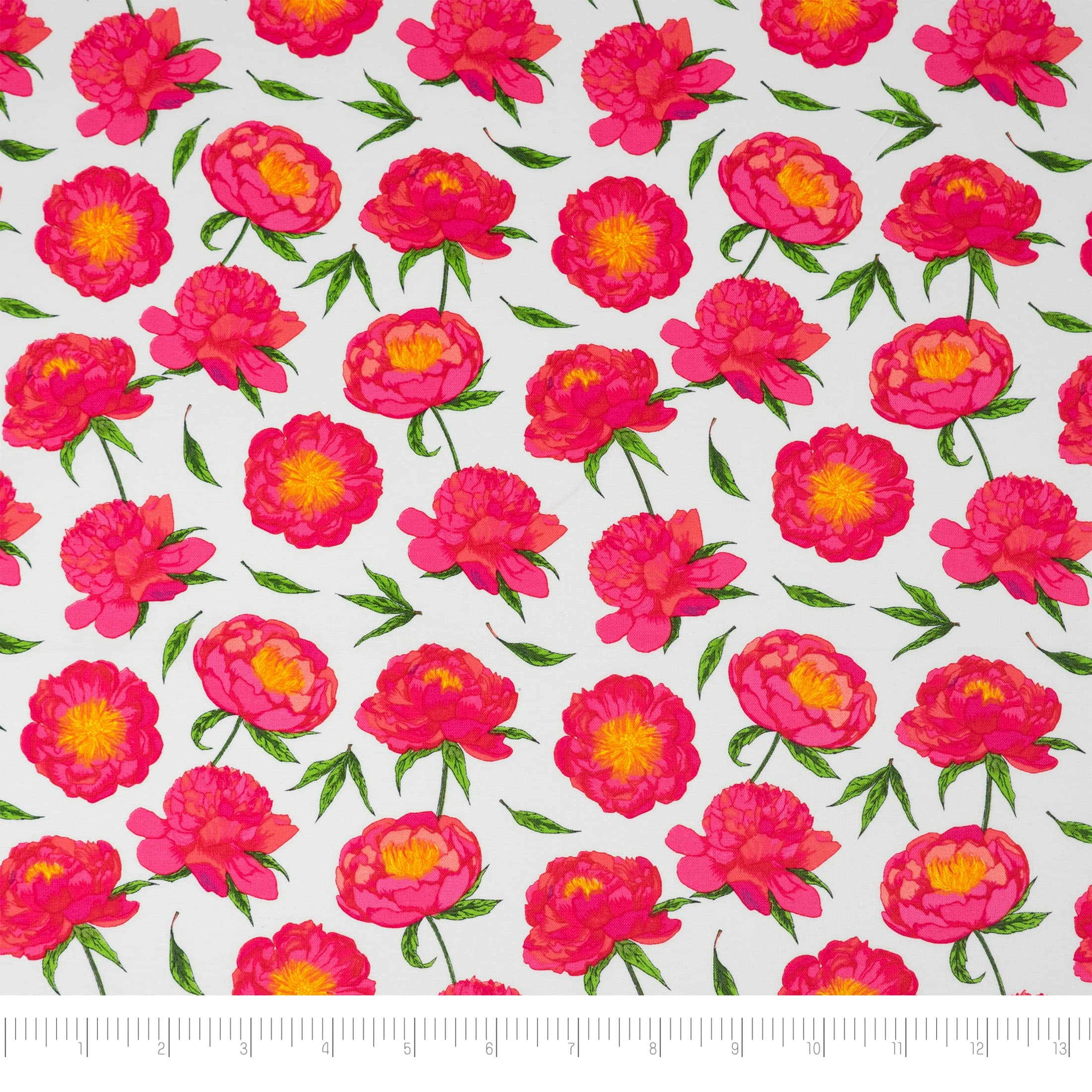 SINGER Pink Floral Print Cotton Fabric Fat Quarter