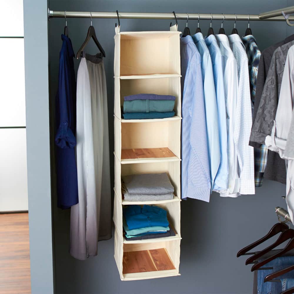 Household Essentials Cedarline 6-Shelf Hanging Closet Organizer