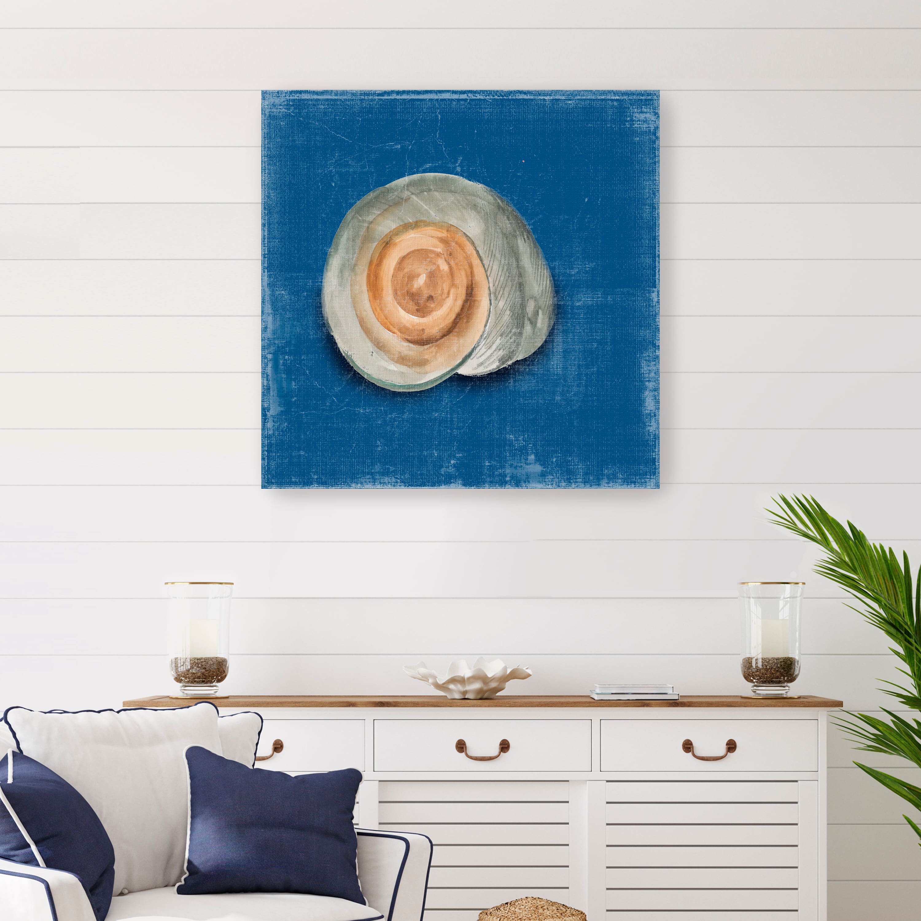 Rosecliff Shell III Canvas Giclee