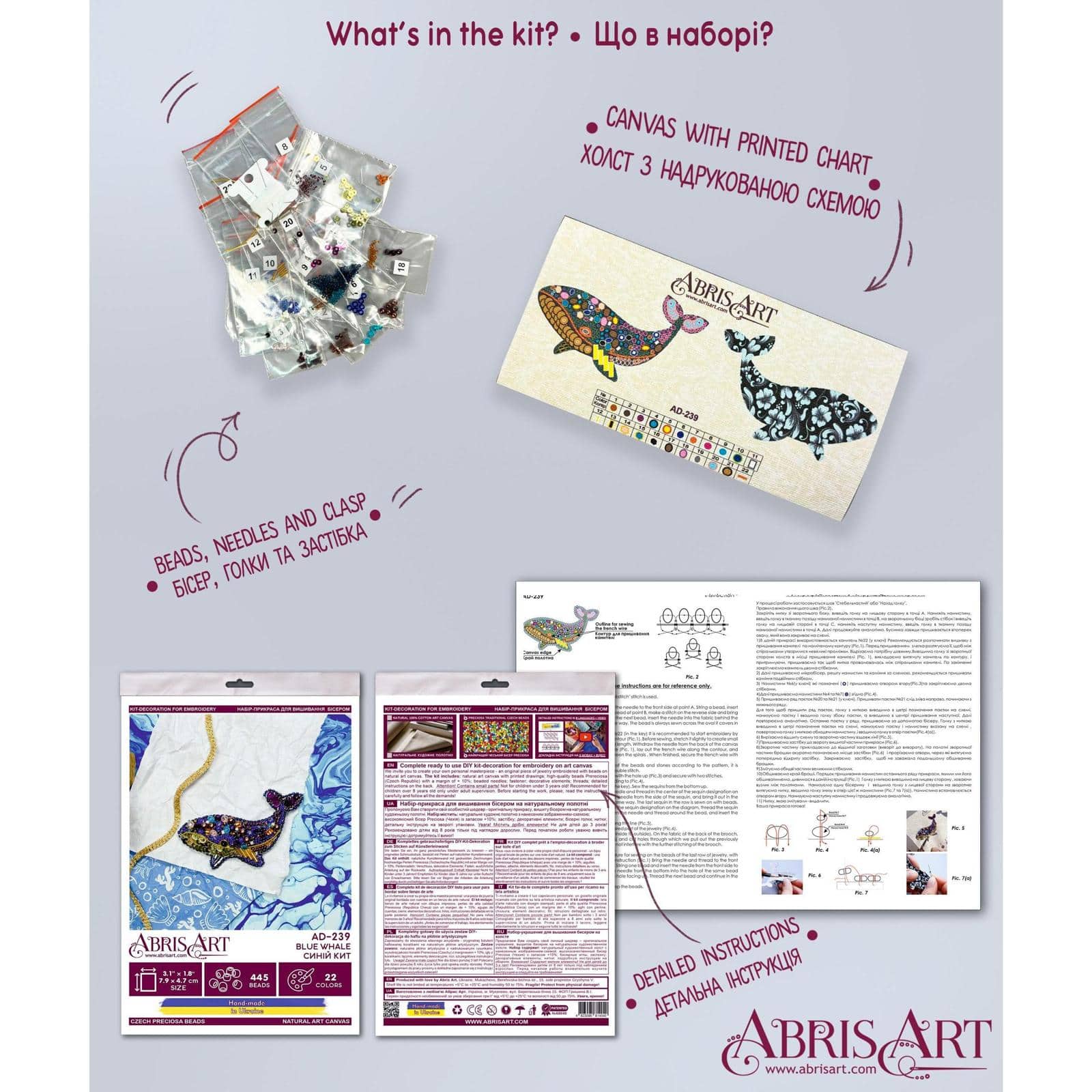 Abris Art Blue Whale Decoration Kit