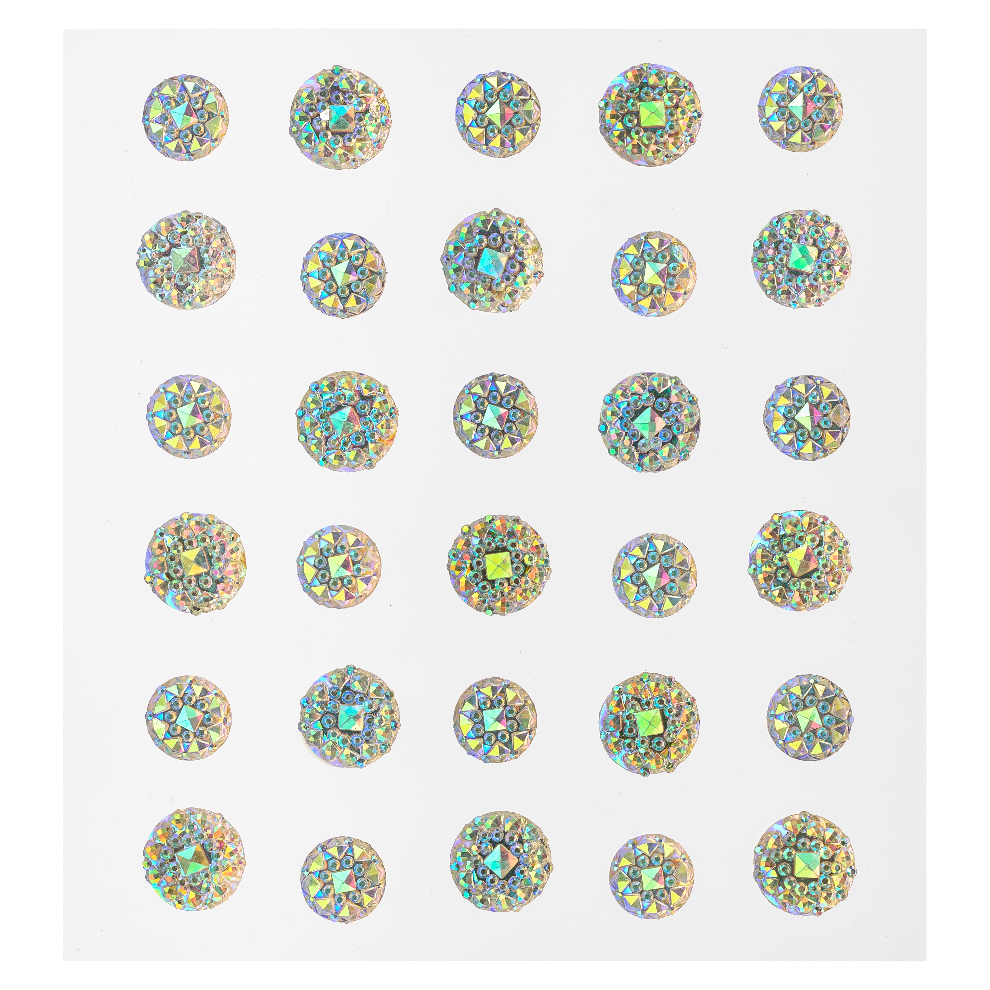 12 Packs: 30 ct. (360 total) Iridescent Rhinestone Stickers by Recollections™