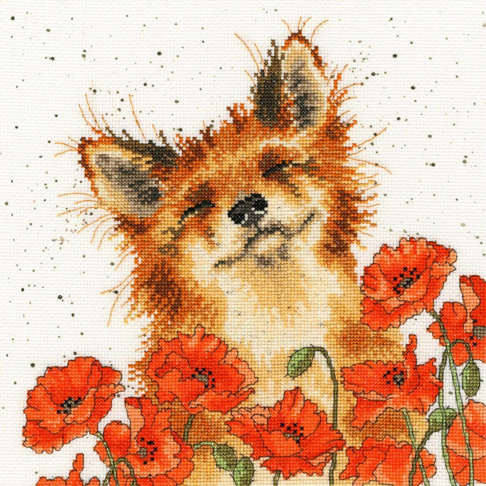 Bothy Threads Poppy Field Counted Cross Stitch Kit