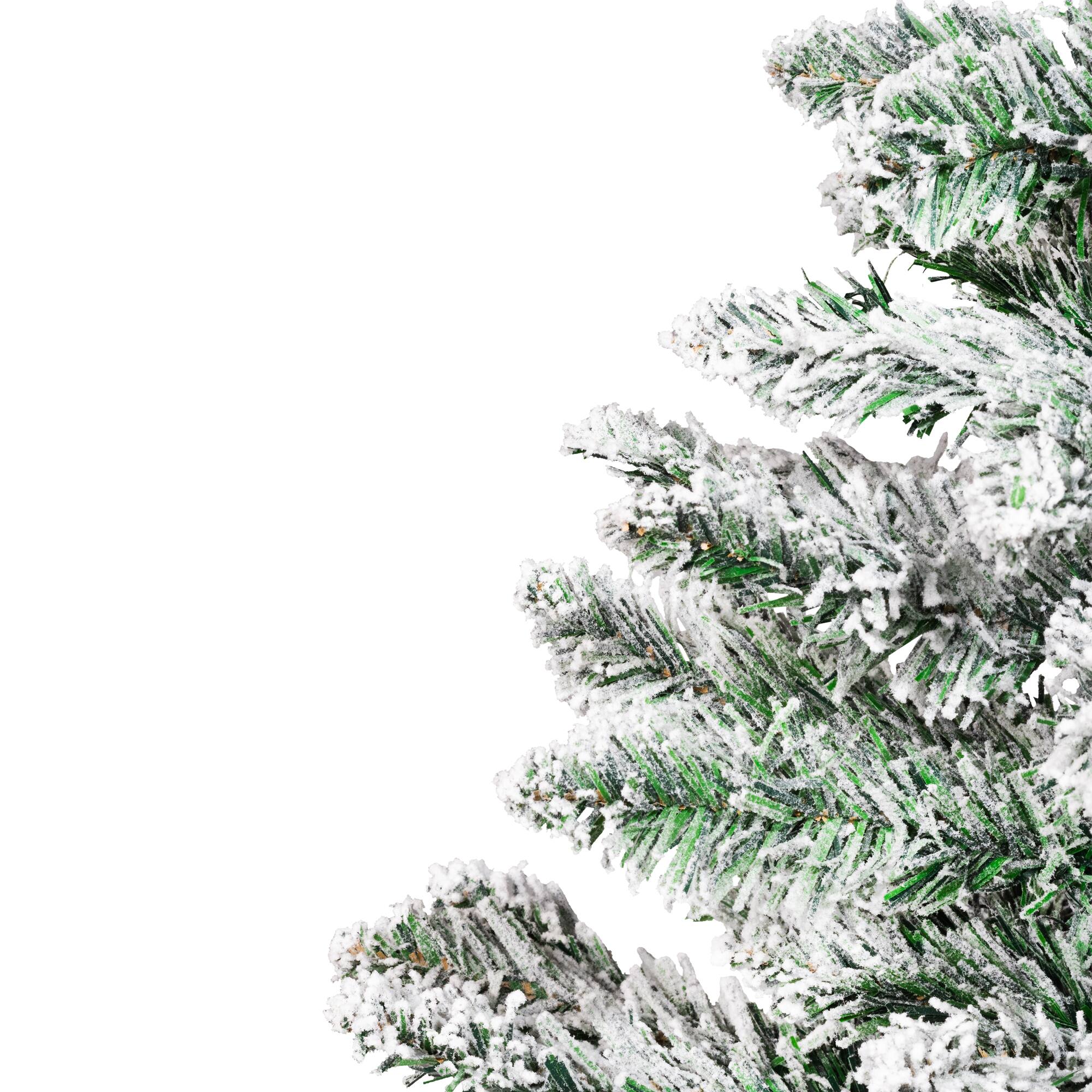 3ft. Unlit Frosted Pine Artificial Christmas Tree in Burlap Base