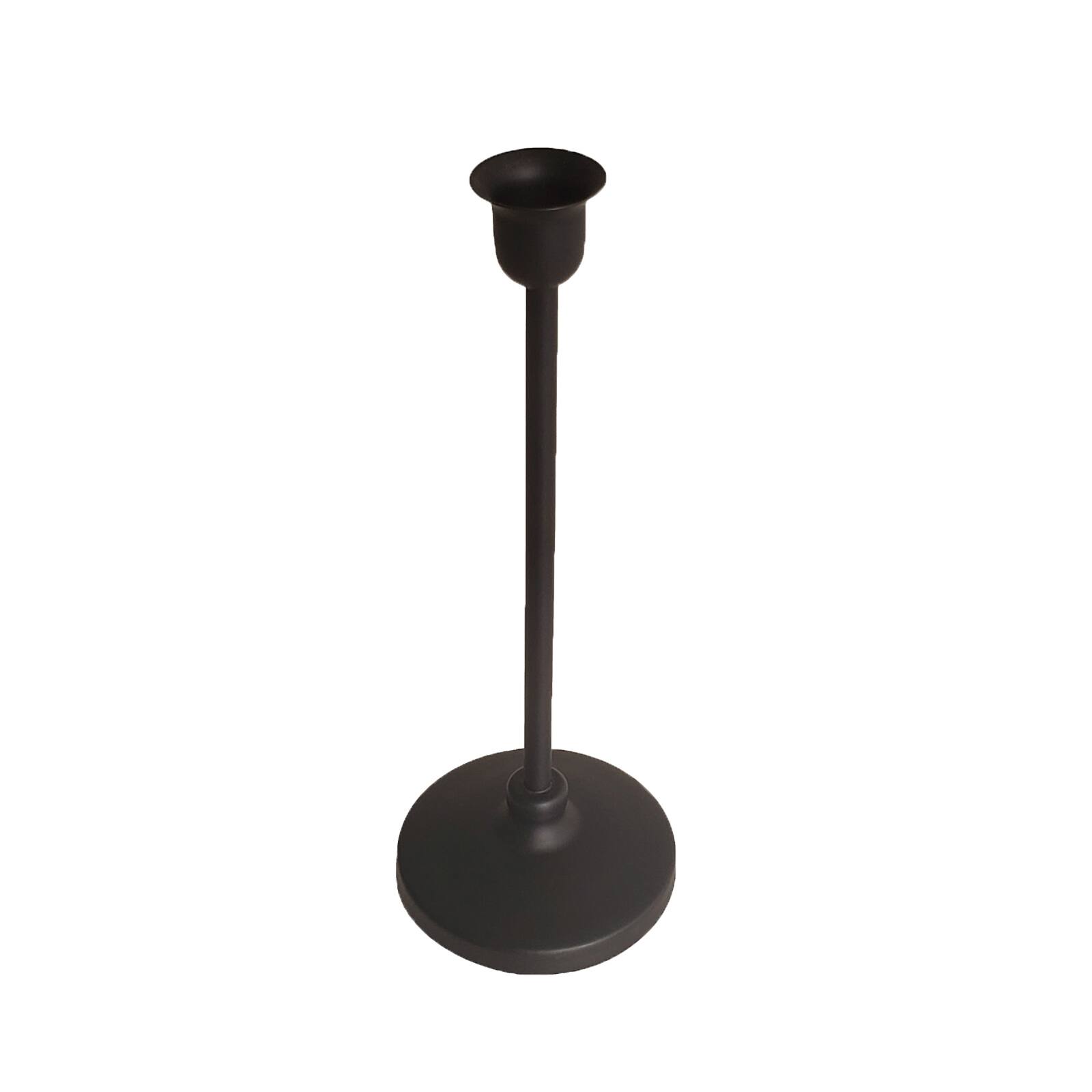 12 Pack: 9.4" Black Metal Candle Holder by Ashland®