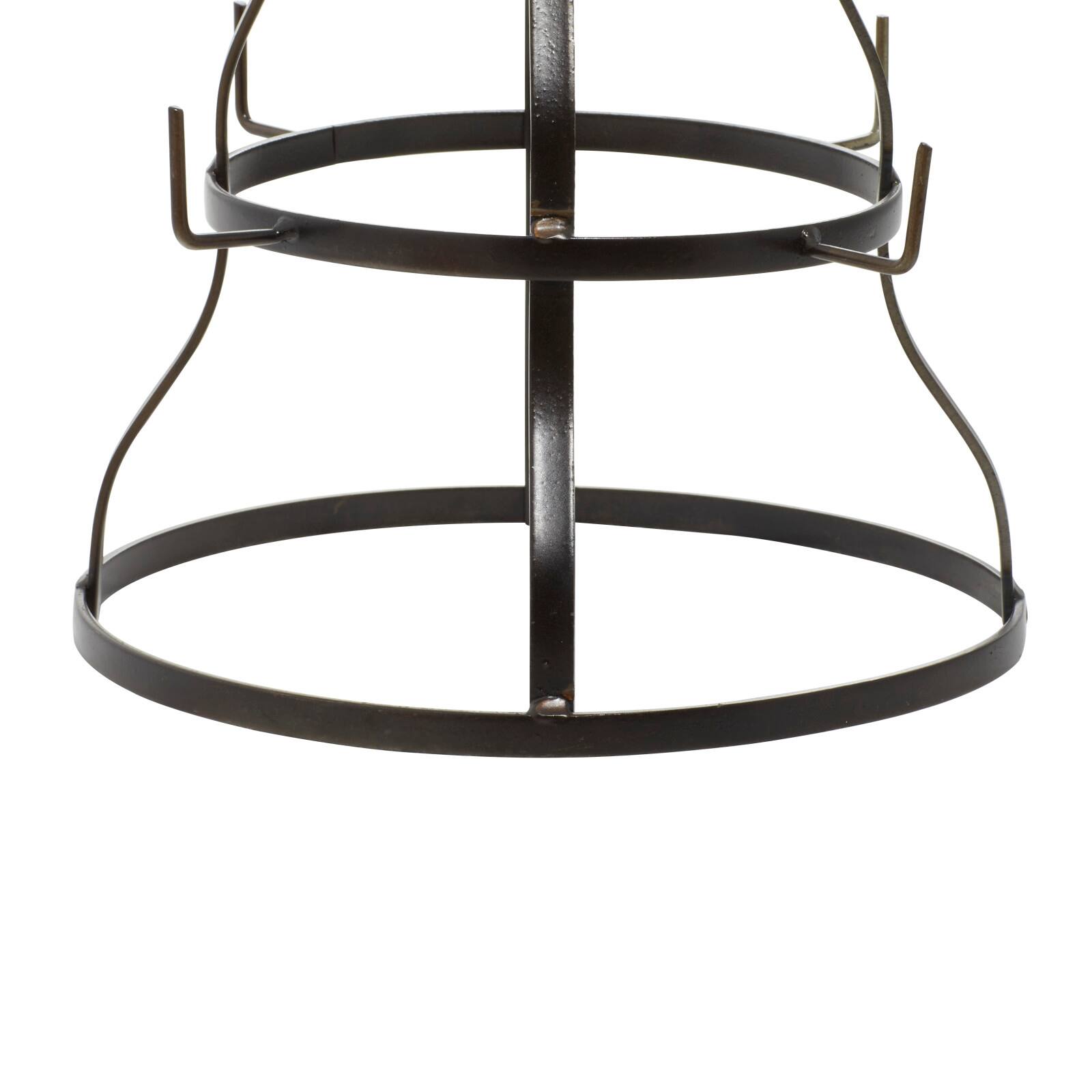 16" & 24" Black Metal Farmhouse Mug Holder Set