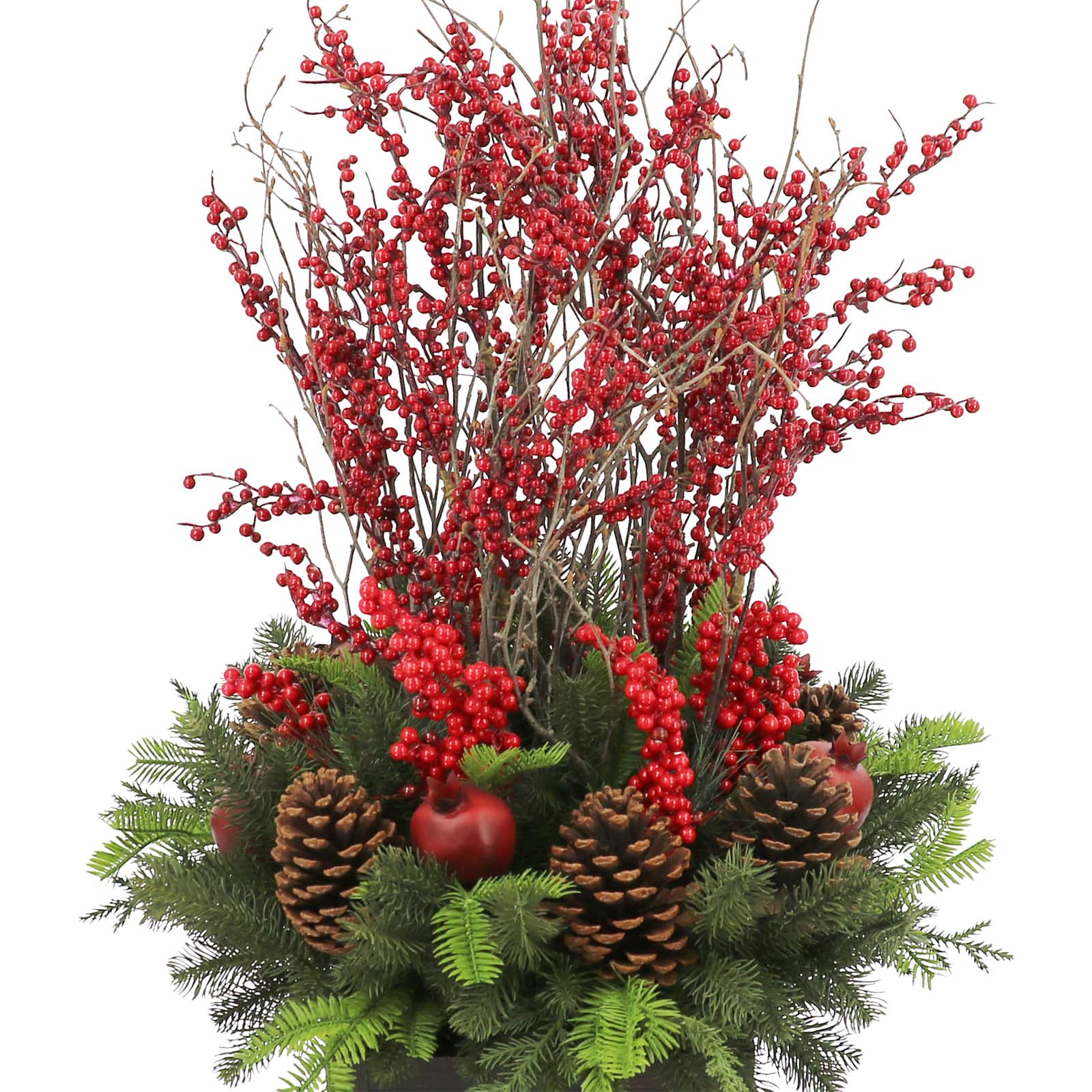 3.5ft. Potted Pine, Red Berries & Pinecones by Ashland®