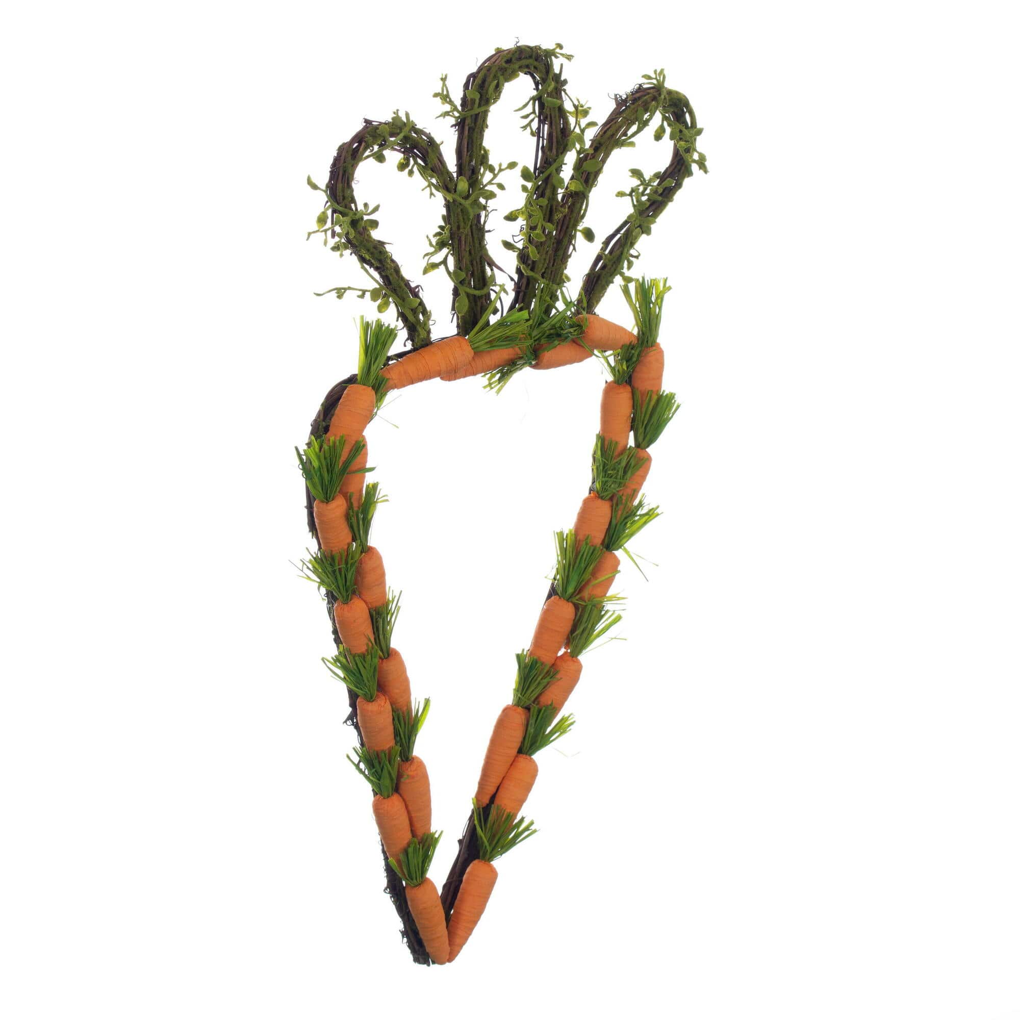 Vickerman 22" Orange & Green Artificial Carrot Wreath