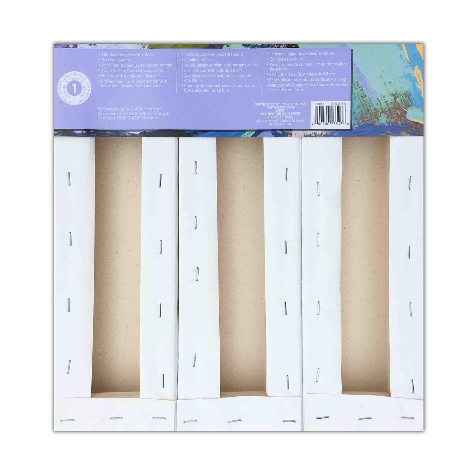 3 Pack Level 1 4" x 12" Deco Canvas by Artist's Loft®