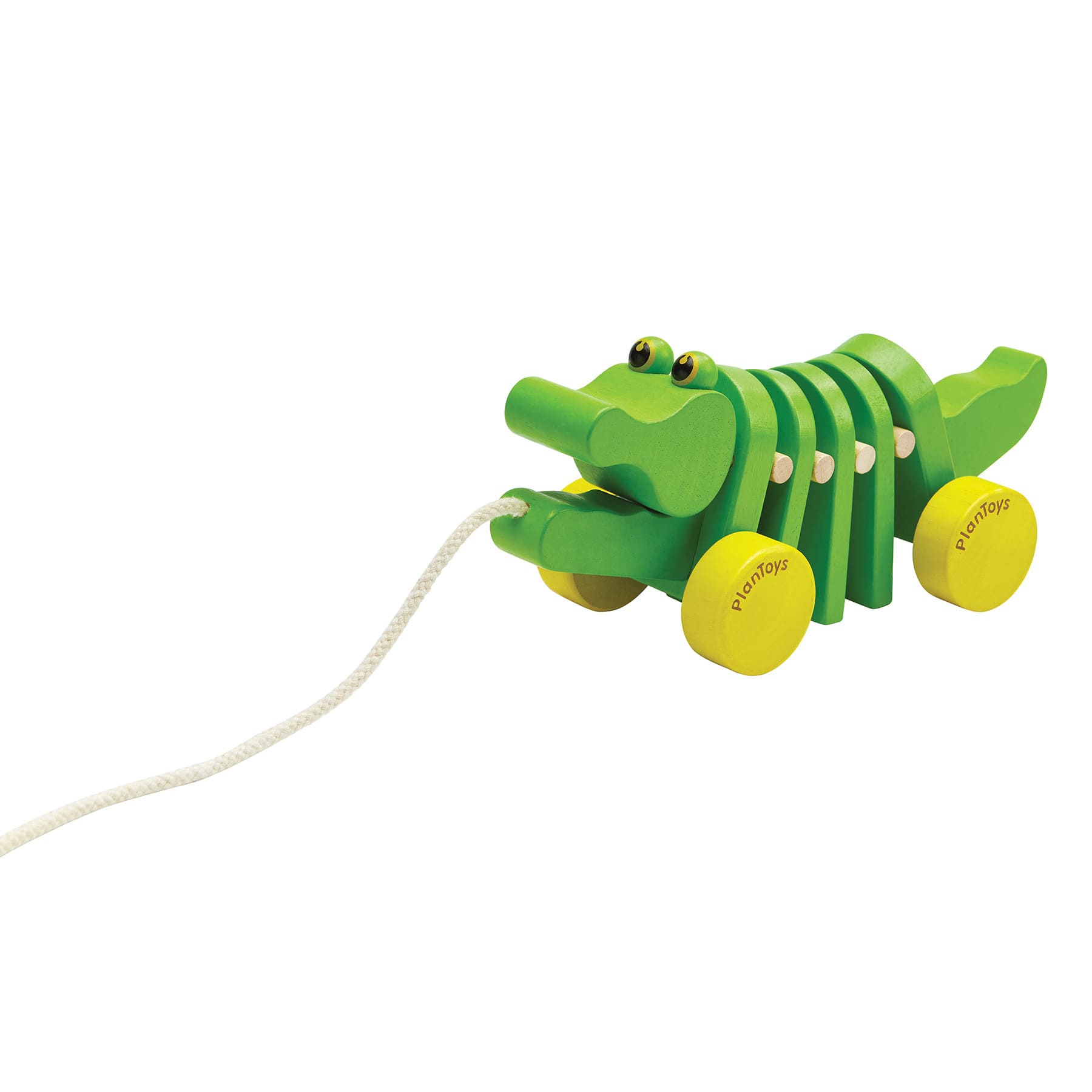 PlanToys Dancing Alligator Wooden Pull Toy