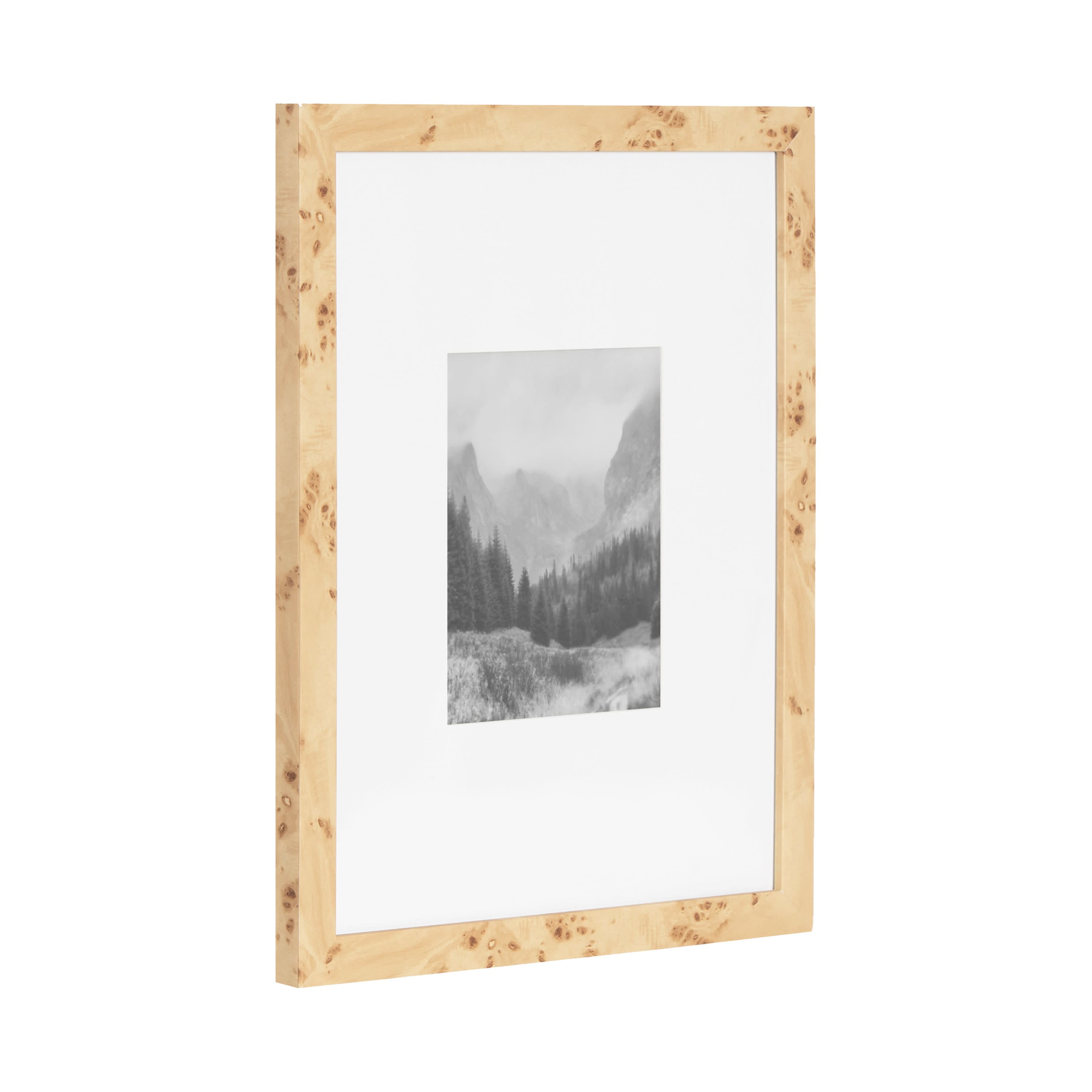 Kate and Laurel 16" x 20" Natural Brown Burlock Picture Frames with 8" x 10" Mat, 2ct.