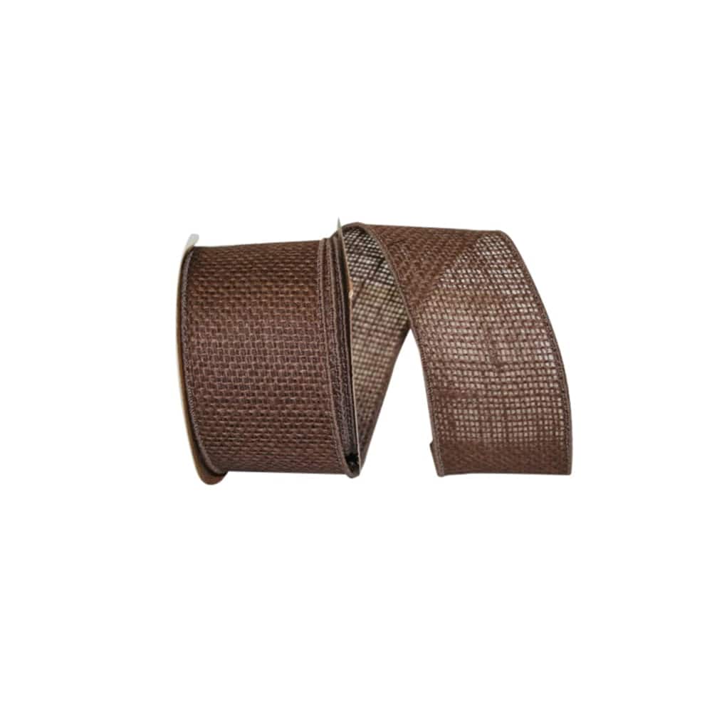 JAM Paper 2.5" x 10yd. Burlap Wired Colored Edge Ribbon