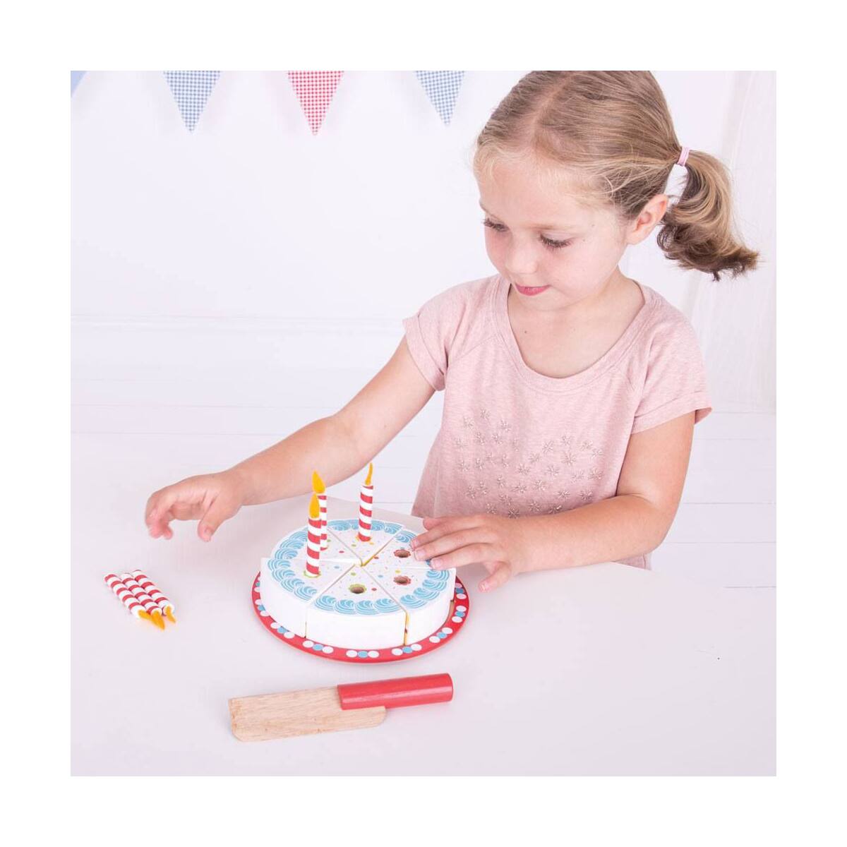 Wooden Birthday Cake