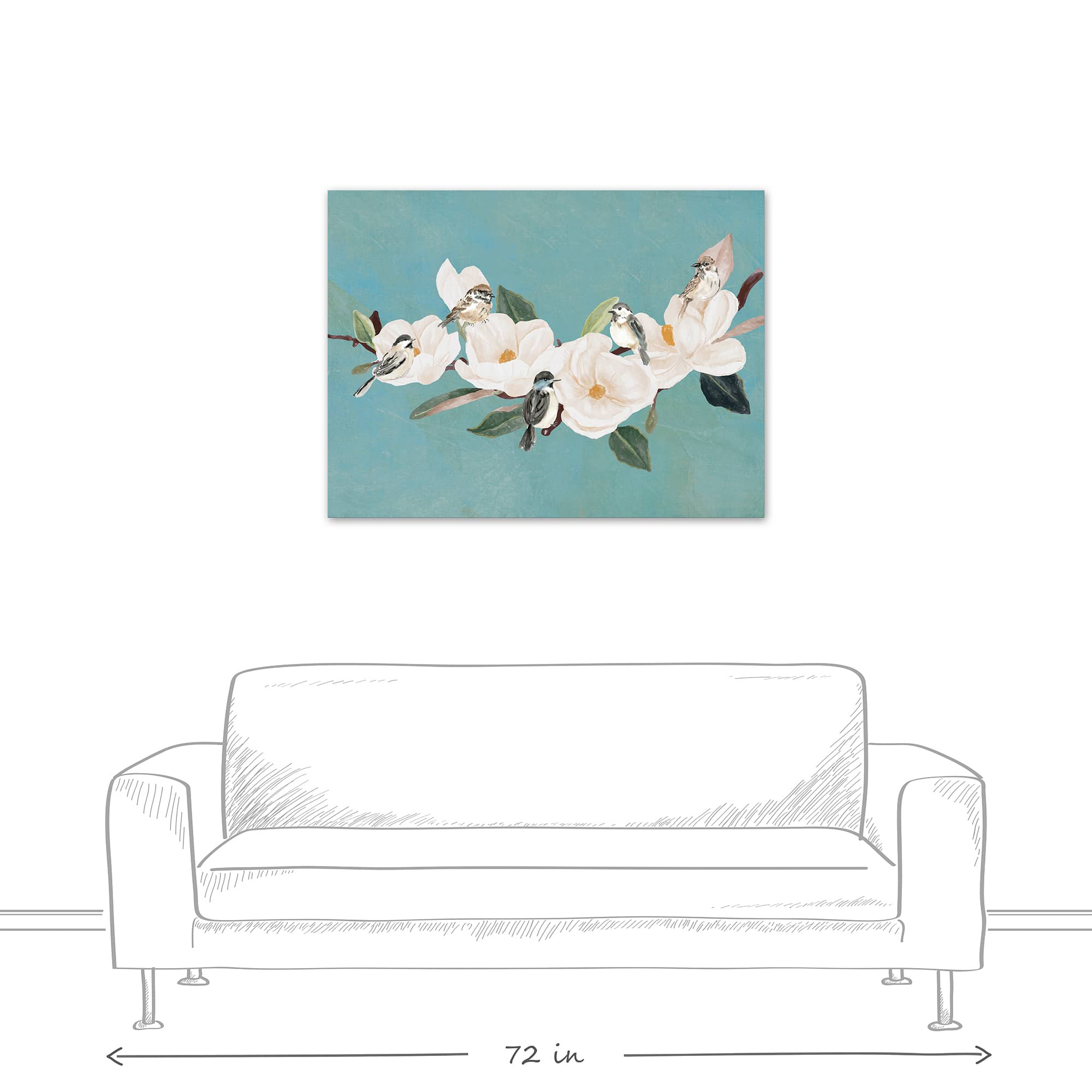 Magnolia Serenade 40" x 30" Canvas Wall Art
