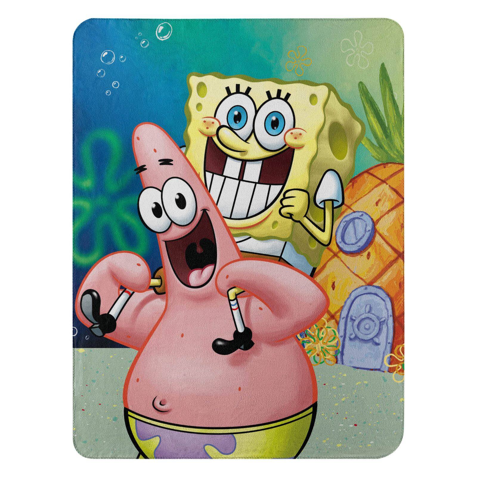 SpongeBob SquarePants Helping Out Fleece Throw