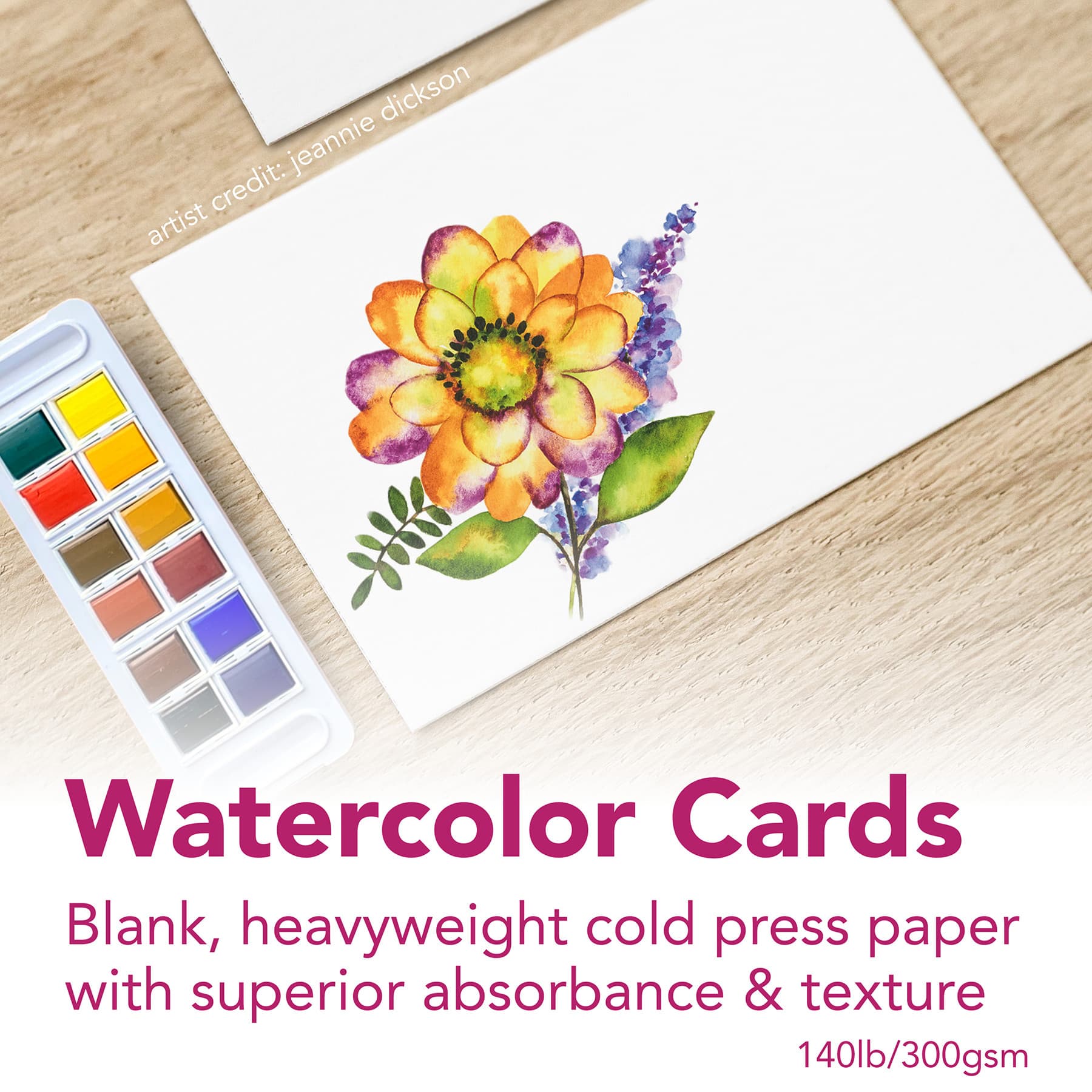Strathmore® 300 Series Watercolor Cards & Envelopes Set